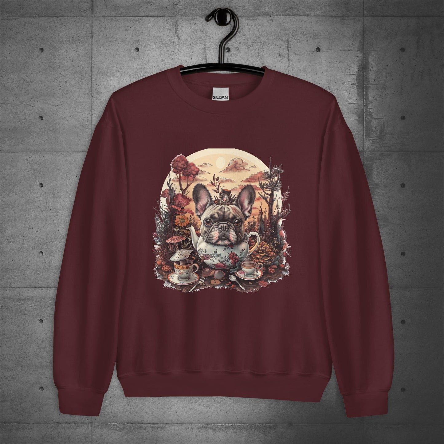 Frenchie Tea Party - Unisex Sweatshirt - Frenchie Emporium