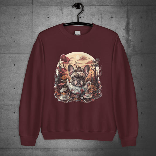 Frenchie Tea Party - Unisex Sweatshirt - Frenchie Emporium