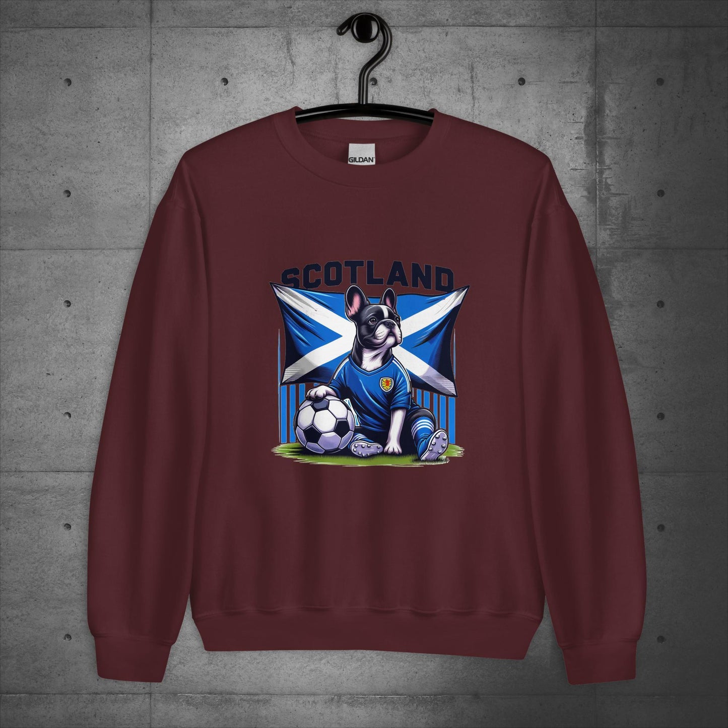 Frenchie Scotland Football Fan - Unisex Sweater / Sweatshirt - Frenchie Emporium
