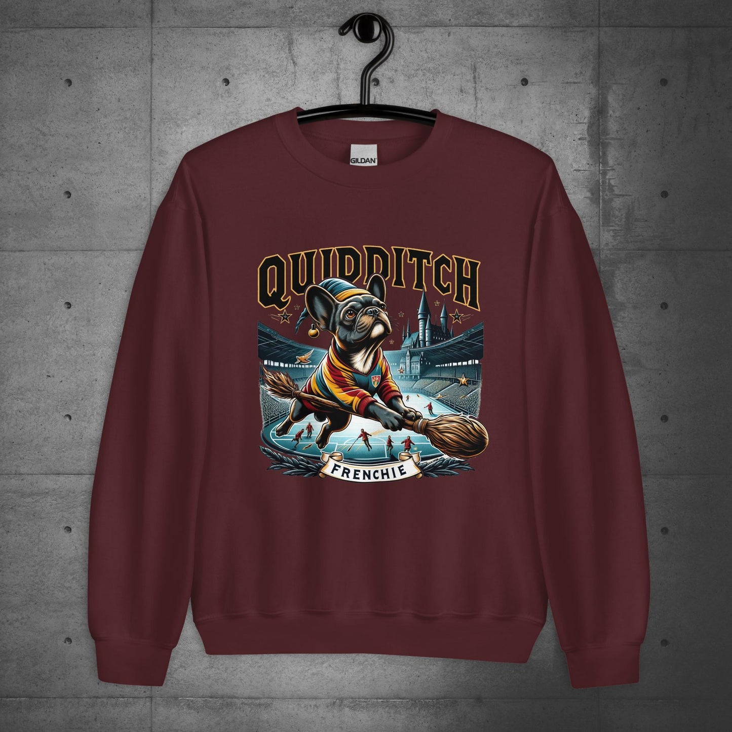 Unisex "Quidditch Frenchie" Sweater/Sweatshirt - Frenchie Emporium