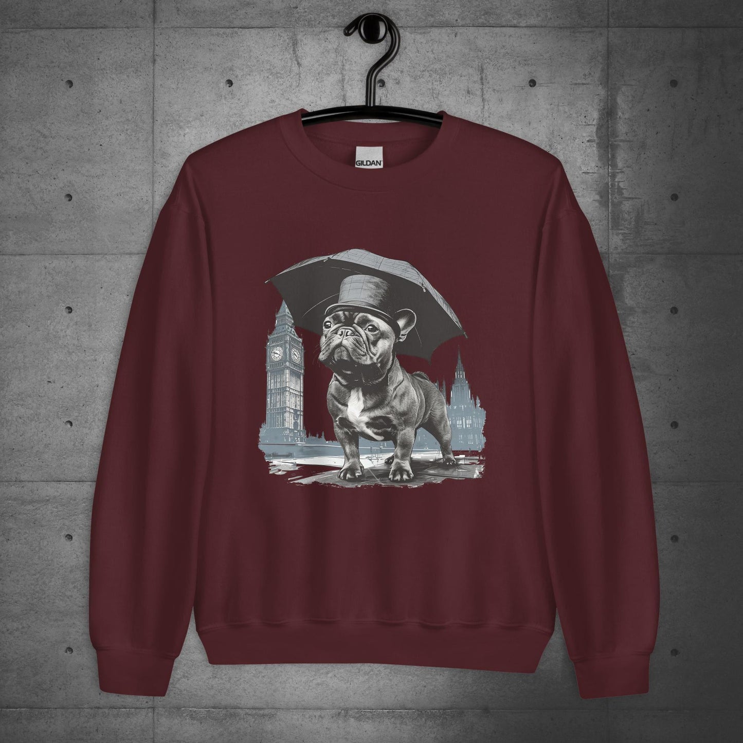 Paw-sitivly British Frenchie - Unisex Sweater/Sweatshirt - Frenchie Emporium