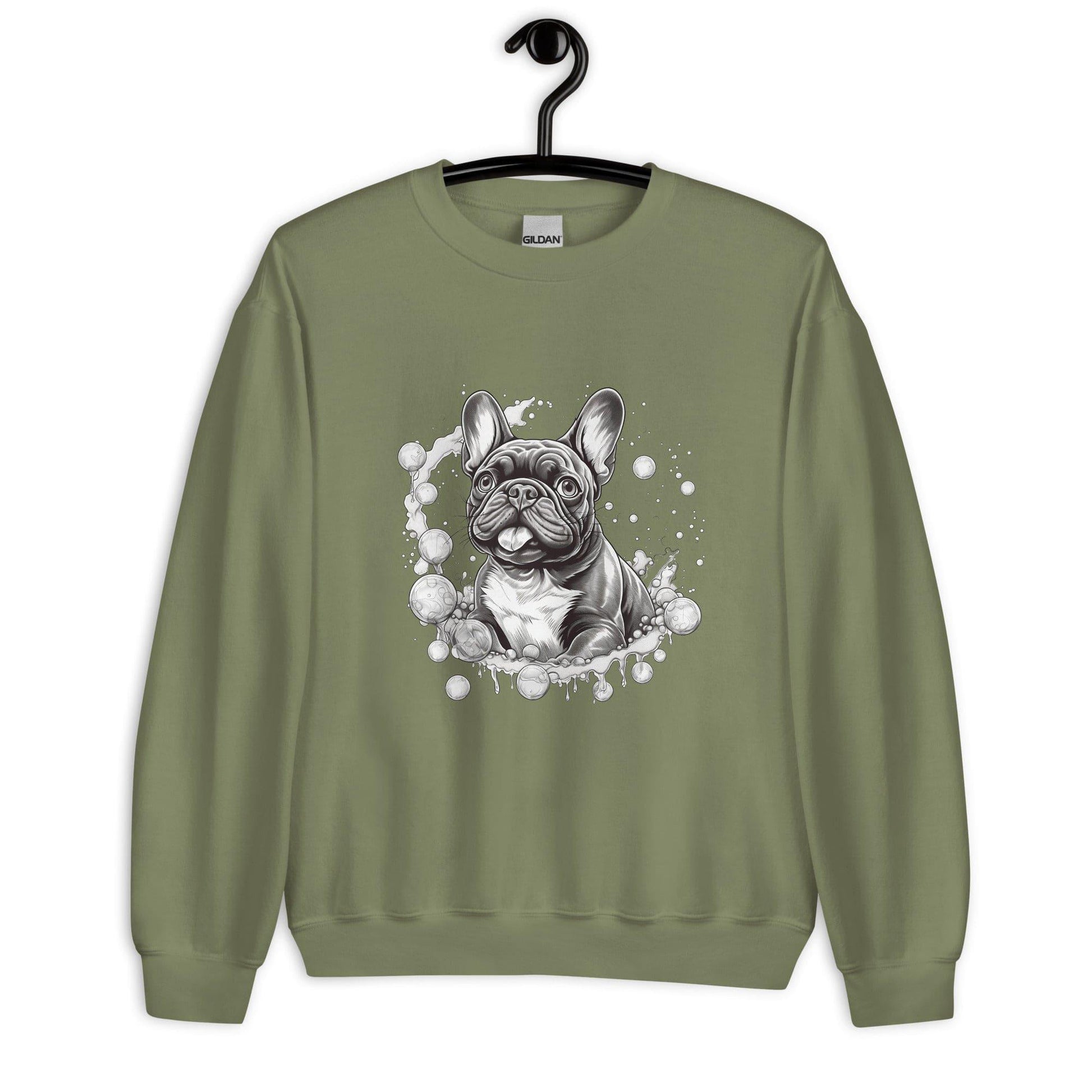 "Bubbles French Bulldog" - Unisex Sweater - Frenchie Emporium