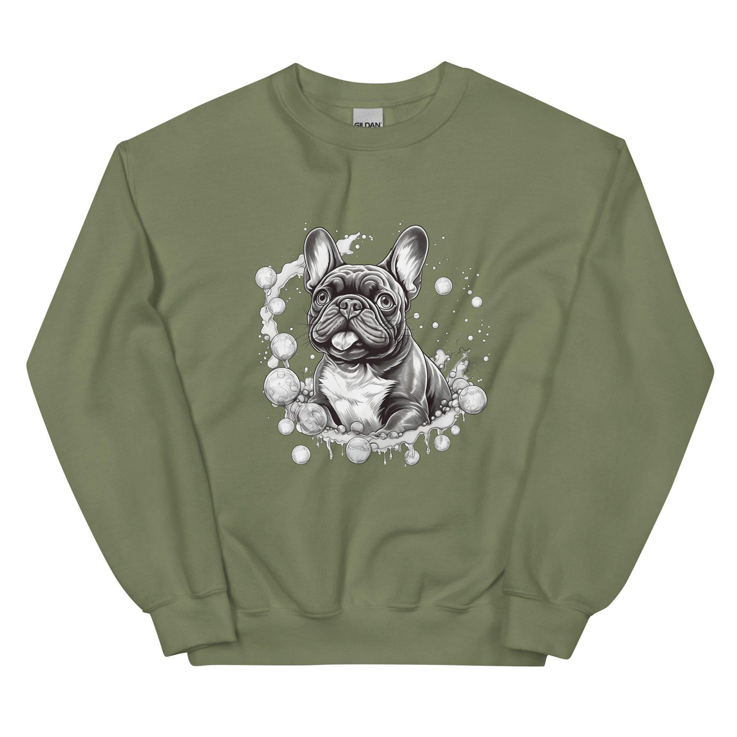 "Bubbles French Bulldog" - Unisex Sweater - Frenchie Emporium