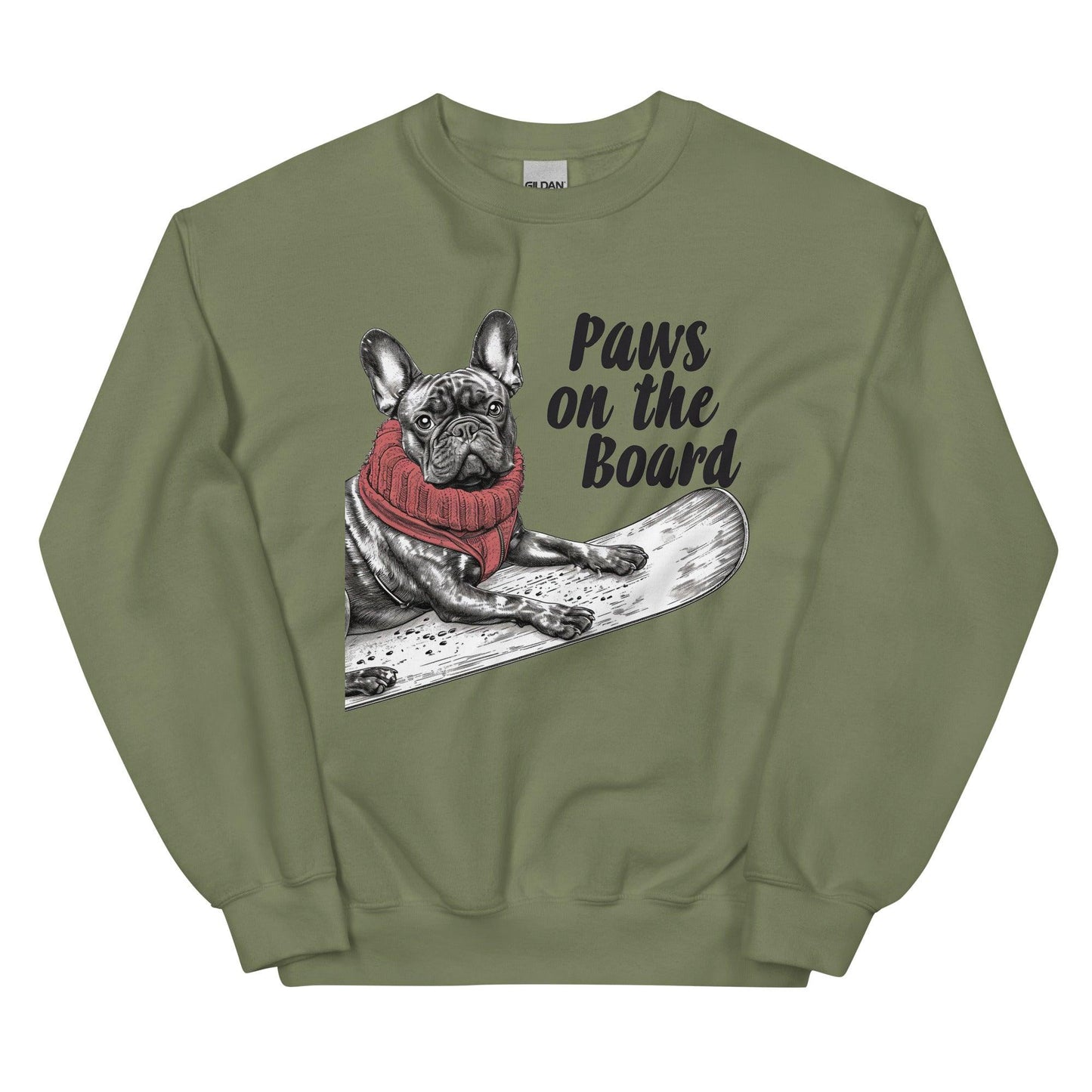Paws on the Board Frenchie Unisex Sweatshirt - Frenchie Emporium