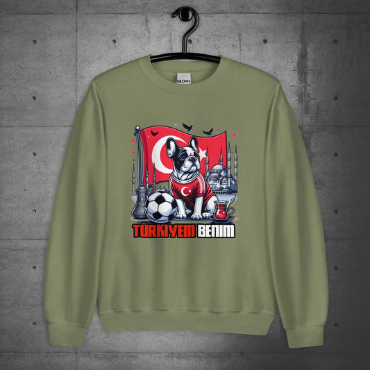 Frenchie Türkiye Football Unisex Sweatshirt - Frenchie Emporium