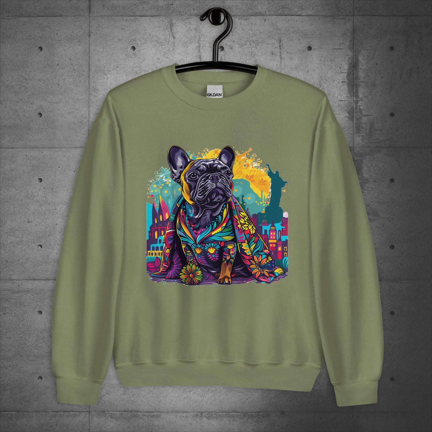 Brazilian Carnival Frenchie - Unisex Sweater/Sweatshirt