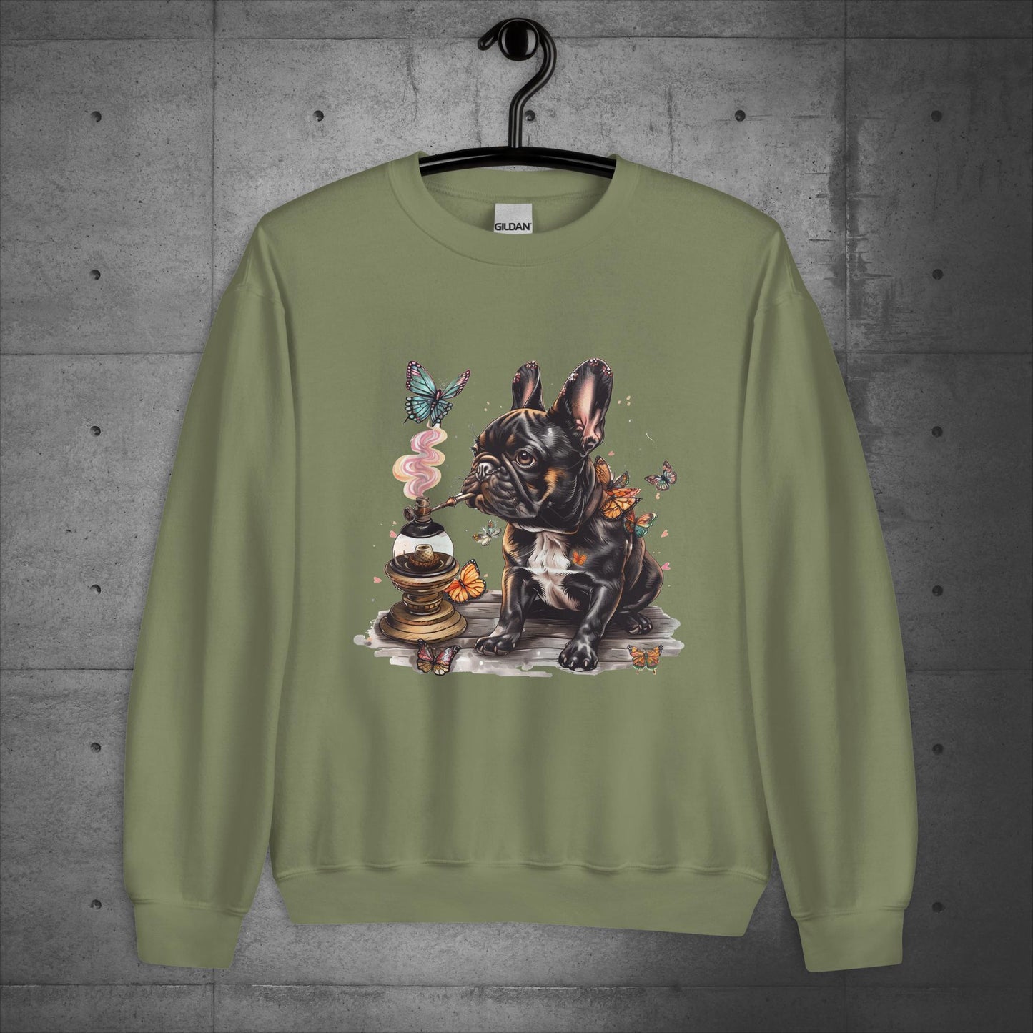 Caterpillar Frenchie - Unisex Sweater / Sweatshirt - Frenchie Emporium