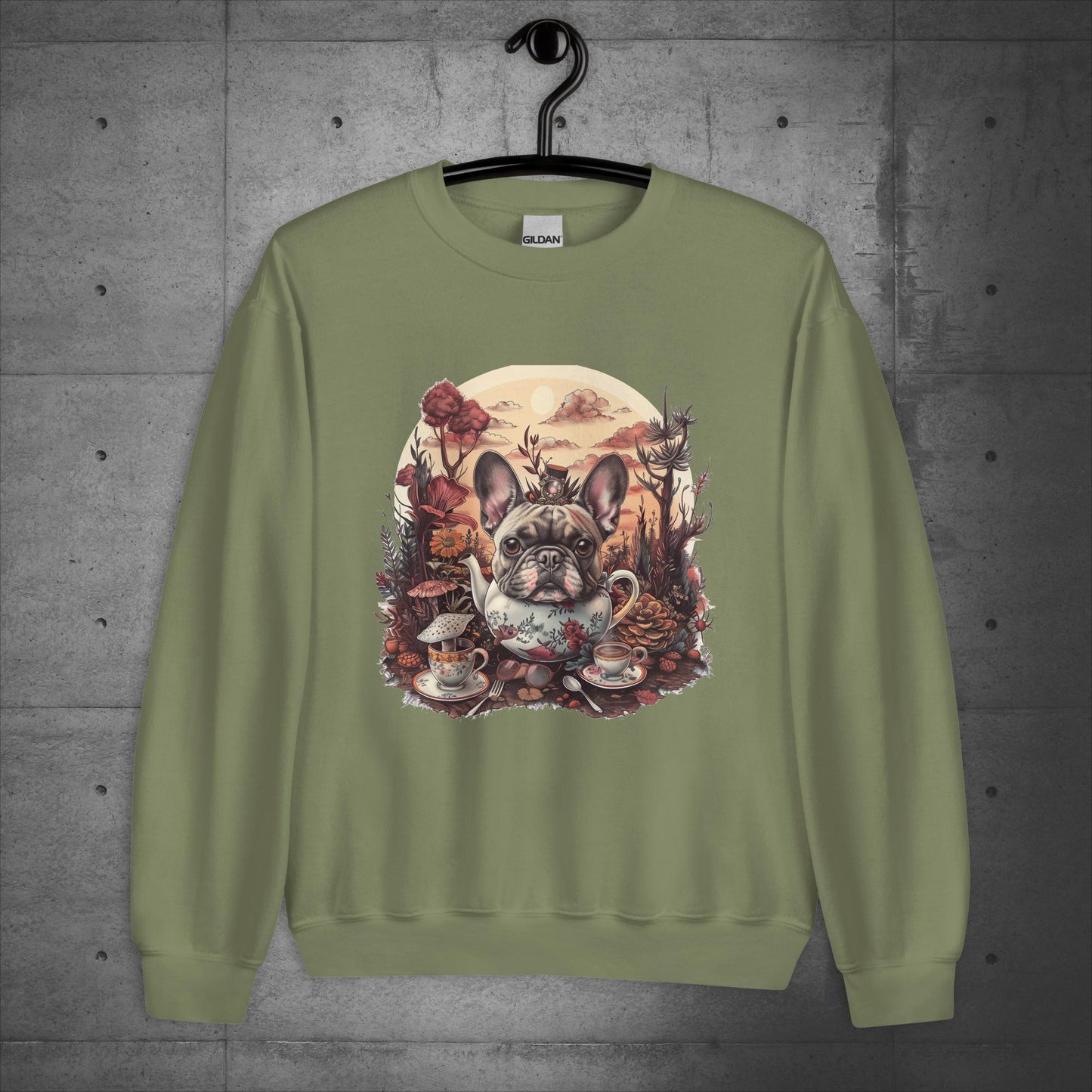 Frenchie Tea Party - Unisex Sweatshirt - Frenchie Emporium