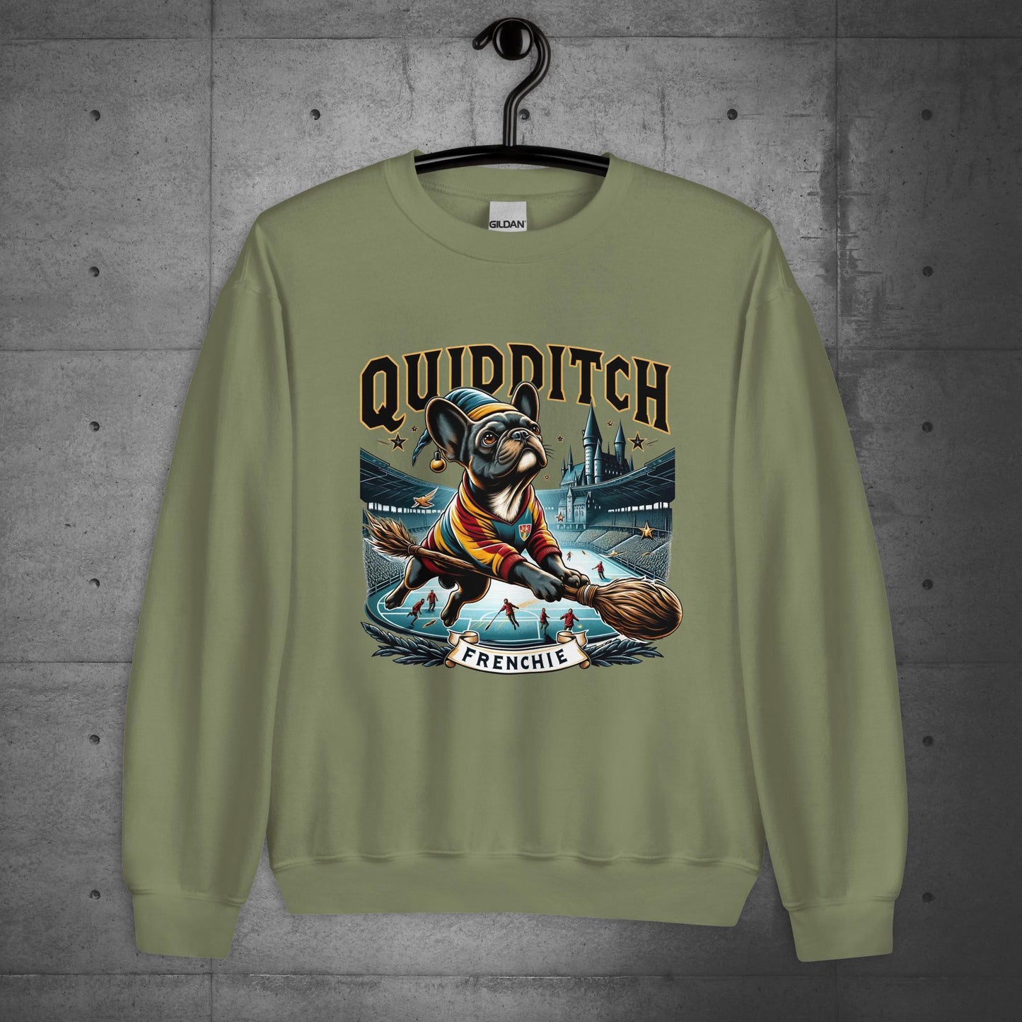 Unisex "Quidditch Frenchie" Sweater/Sweatshirt - Frenchie Emporium