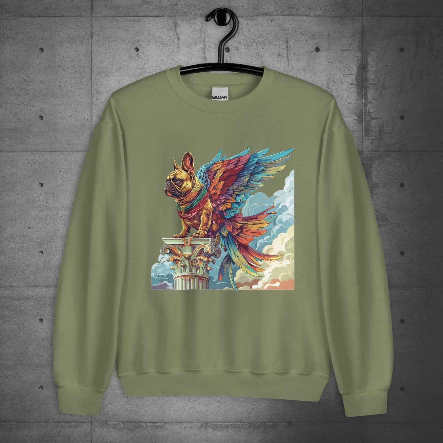 "Guardian's Valor" Frenchie Unisex Sweater - Frenchie Emporium