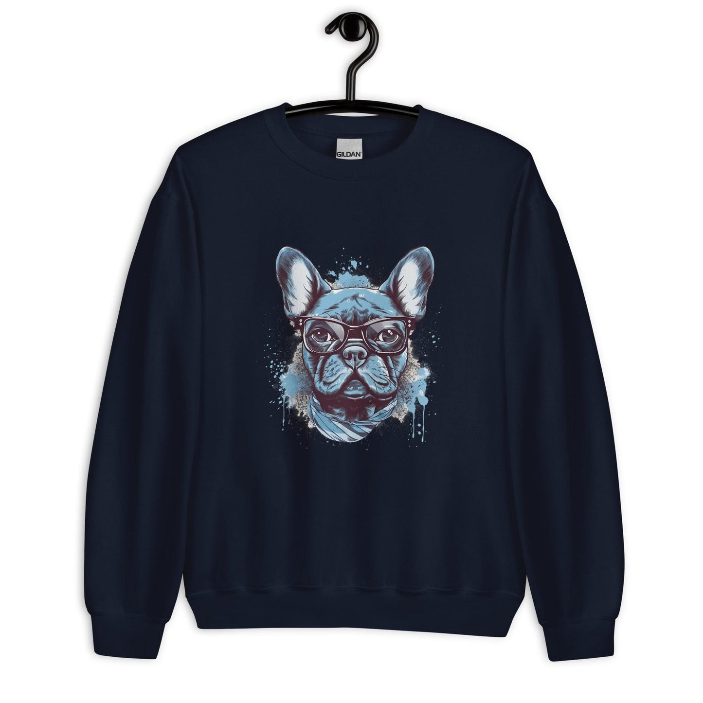 Hipster Frenchie - Unisex Sweatshirt - Frenchie Emporium