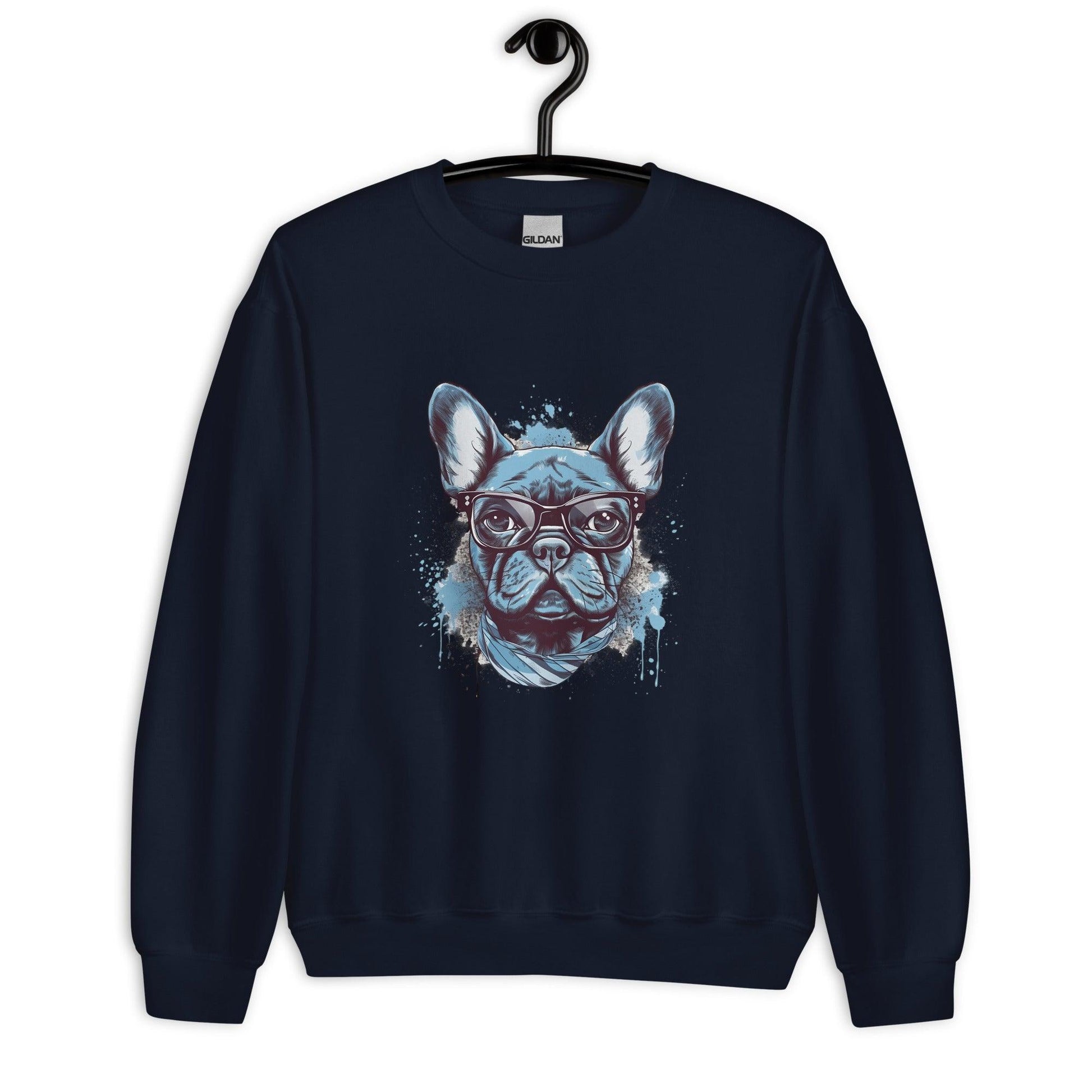 Hipster Frenchie - Unisex Sweatshirt - Frenchie Emporium