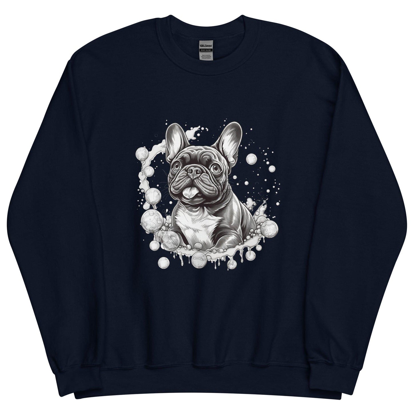 "Bubbles French Bulldog" - Unisex Sweater - Frenchie Emporium