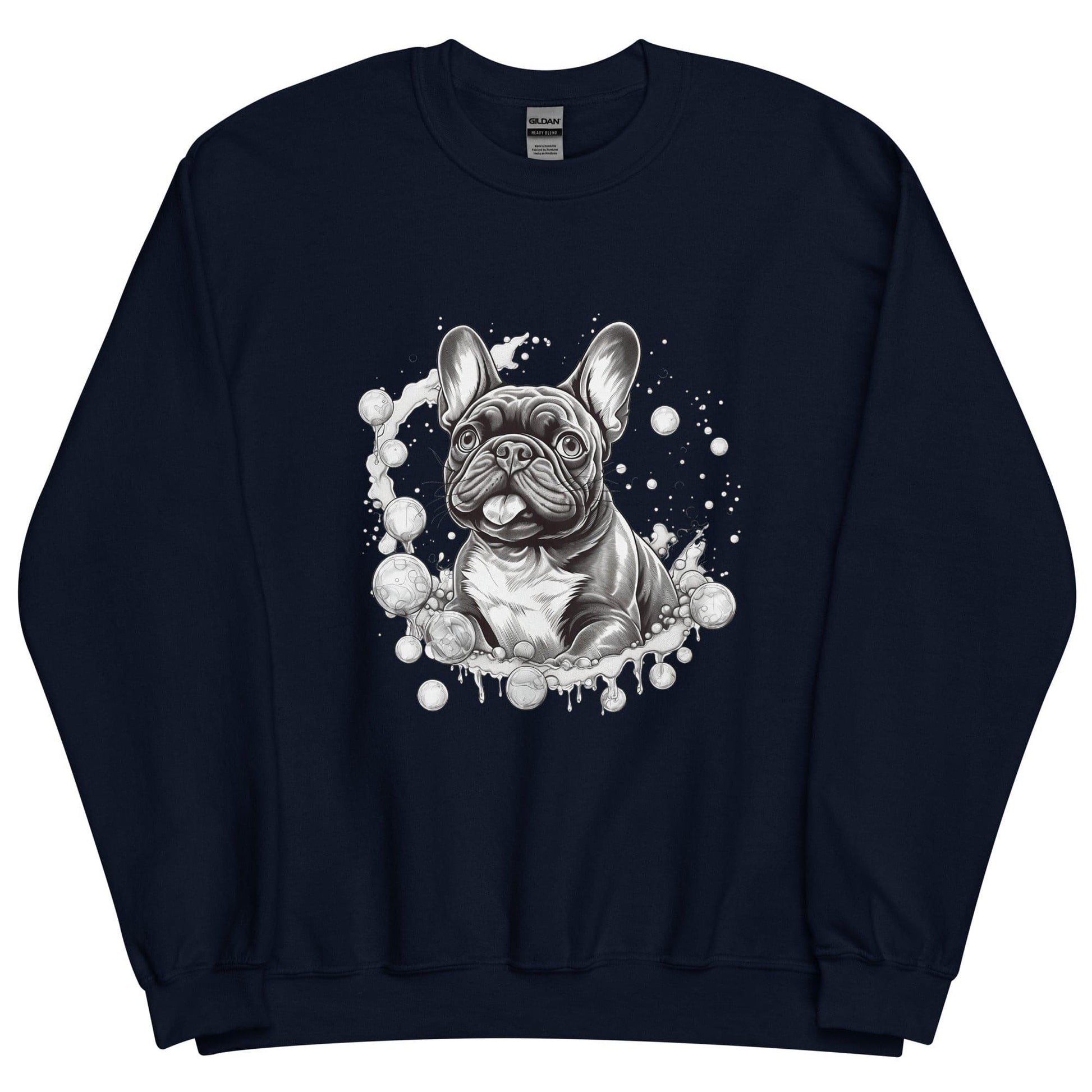 "Bubbles French Bulldog" - Unisex Sweater - Frenchie Emporium