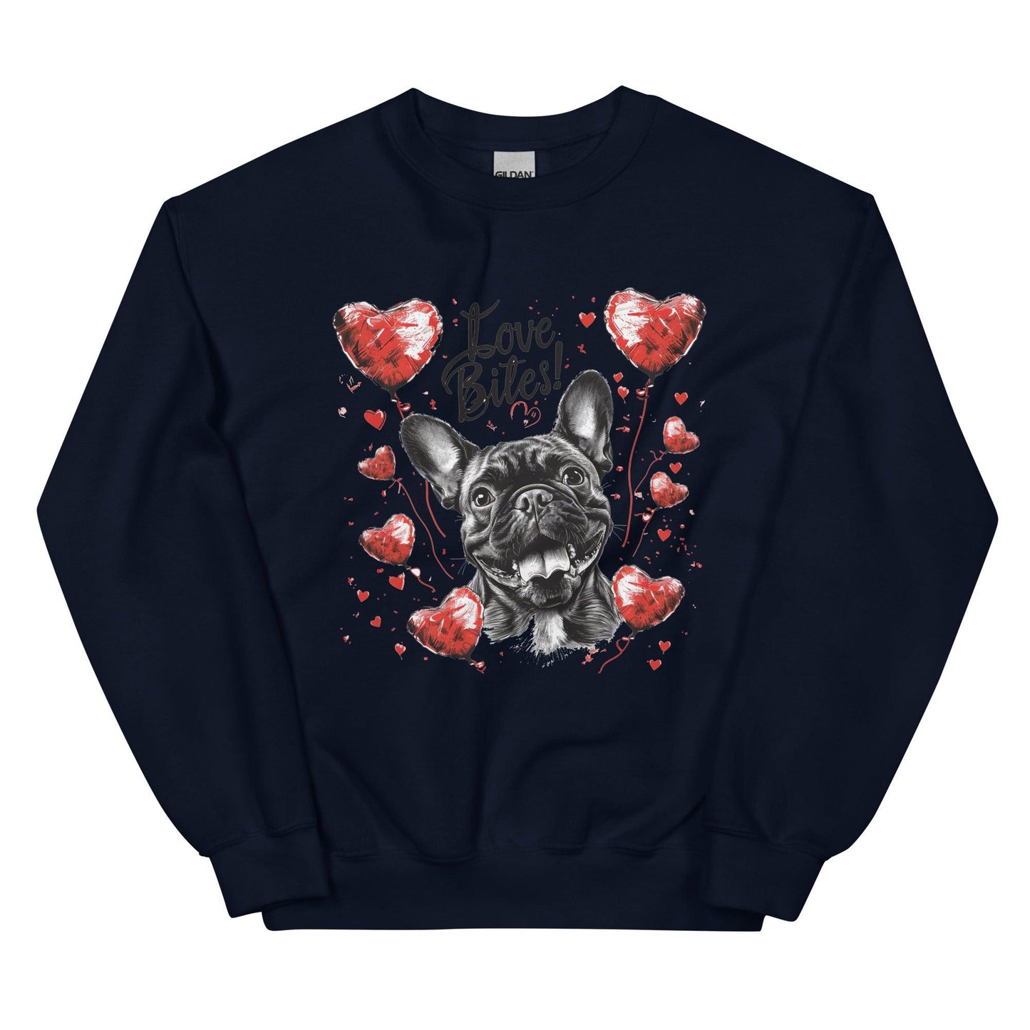 "Love Bites!" - Unisex Sweatshirt - Frenchie Emporium