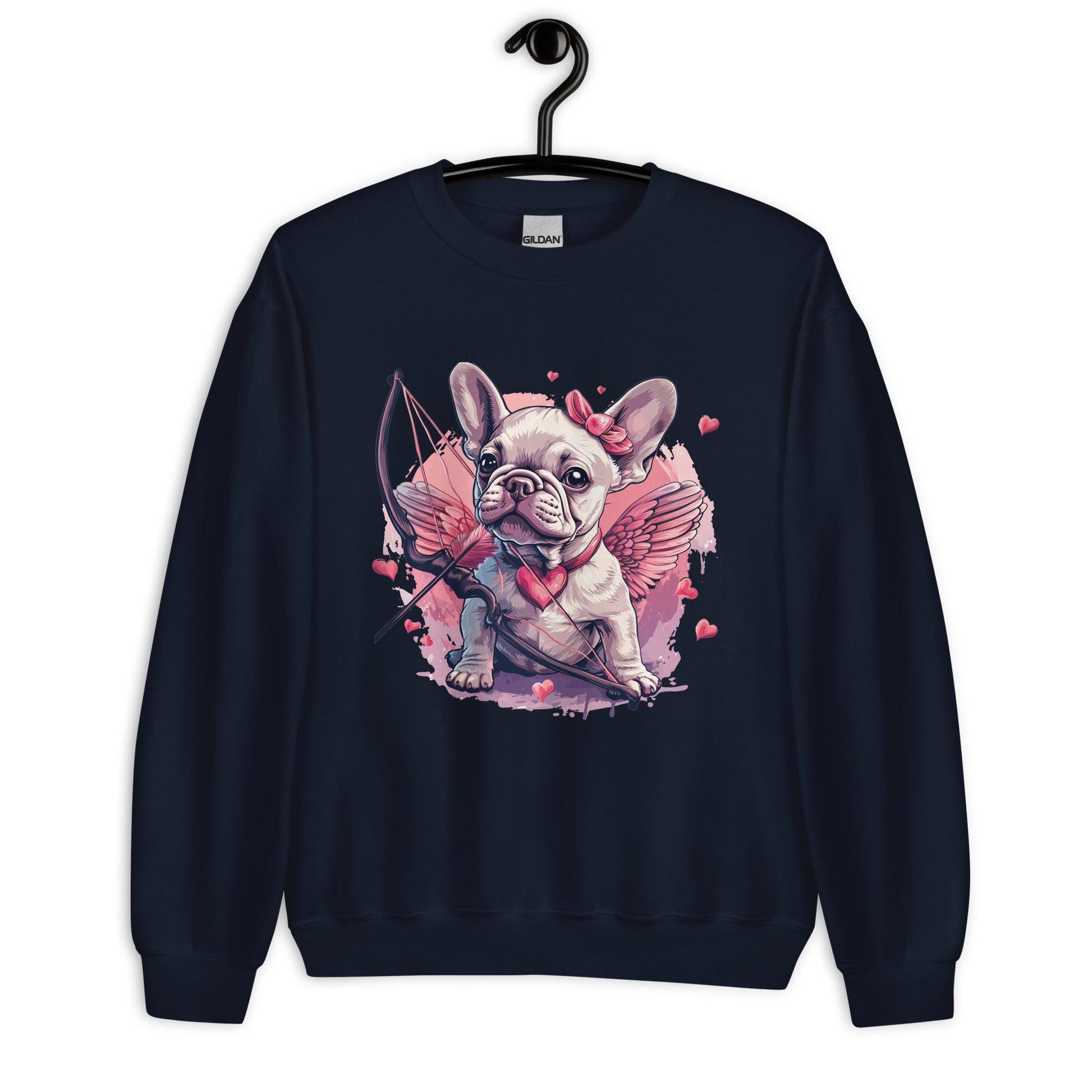 "Cupid's Companion" Unisex Sweatshirt - Frenchie Emporium