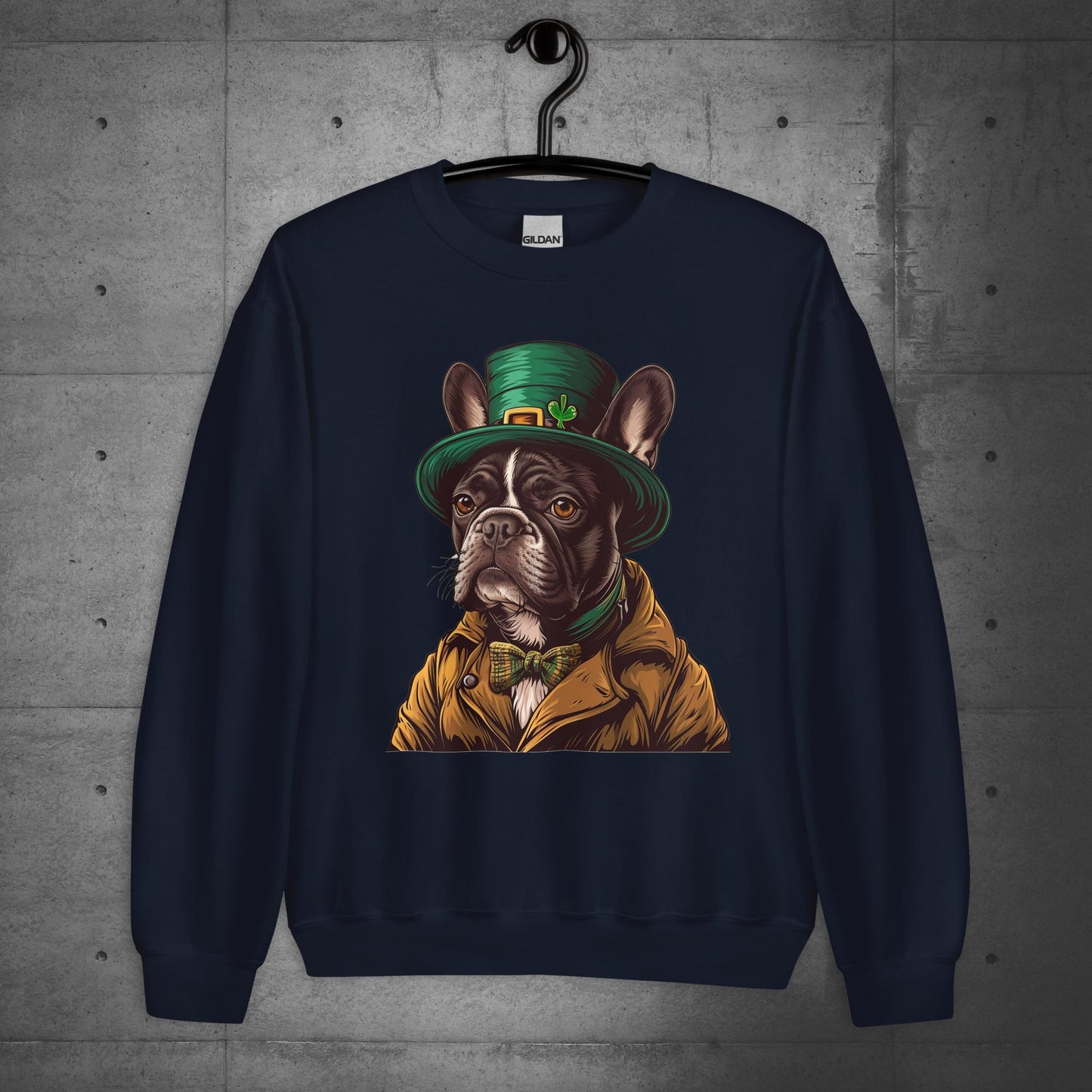 Elegant Frenchie Leprechaun Unisex Sweatshirt - Frenchie Emporium