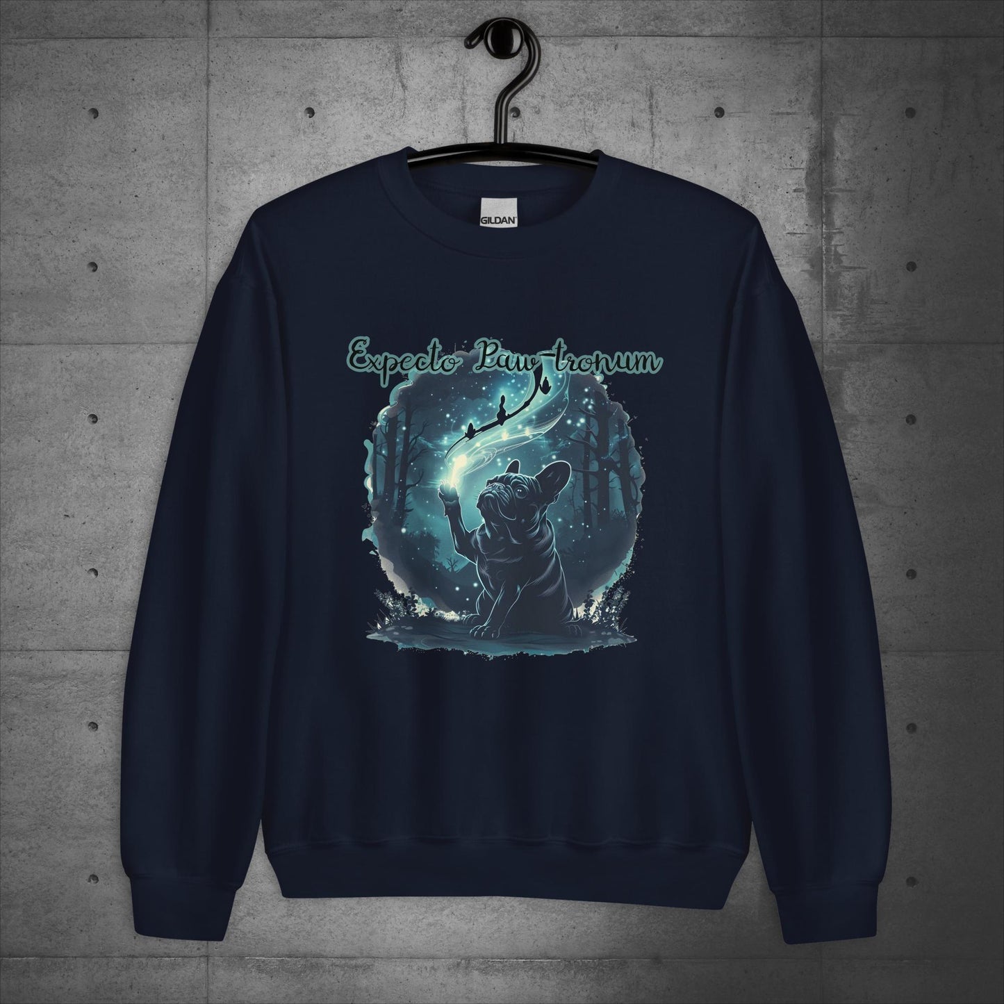 Unisex Frenchie "Expecto Paw-tronum" Sweater/Sweatshirt - Frenchie Emporium