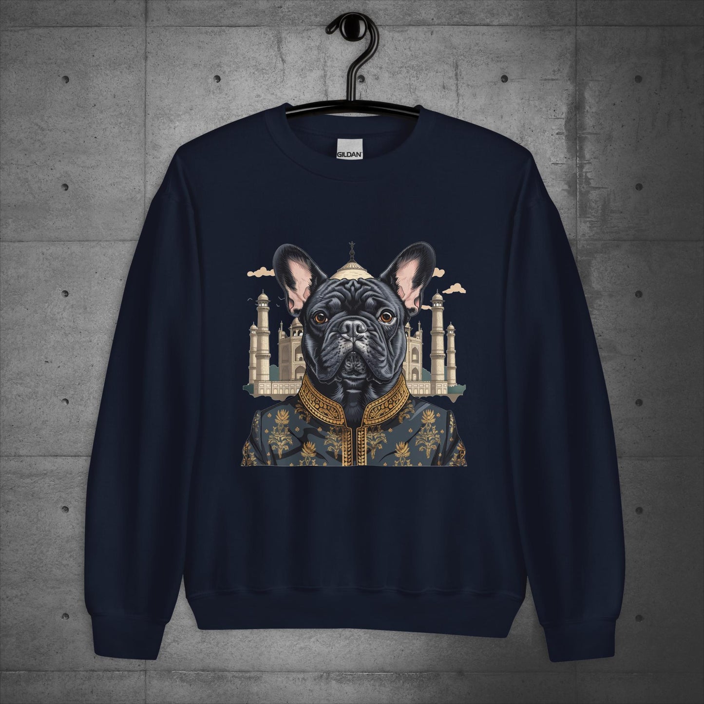 Iconic Taj Mahal Frenchie Unisex Sweater - Frenchie Emporium