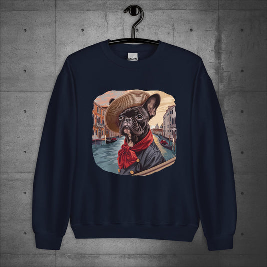 Venice Frenchie Gondolier - Unisex Sweater/Sweatshirt