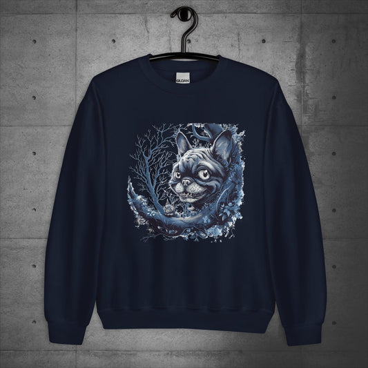 Cheshire Cat Frenchie - Unisex Sweatshirt - Frenchie Emporium