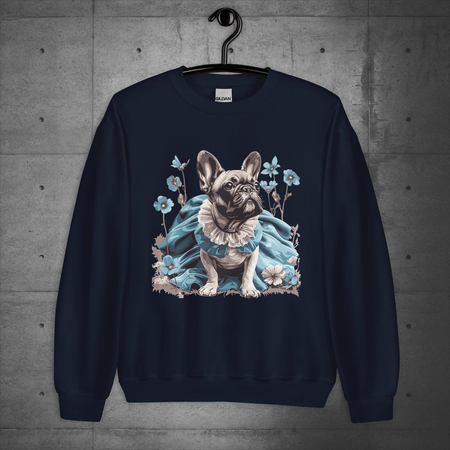 French Bulldog Alice in Wonderland Frenchie - Unisex Sweater/Sweatshirt: - Frenchie Emporium