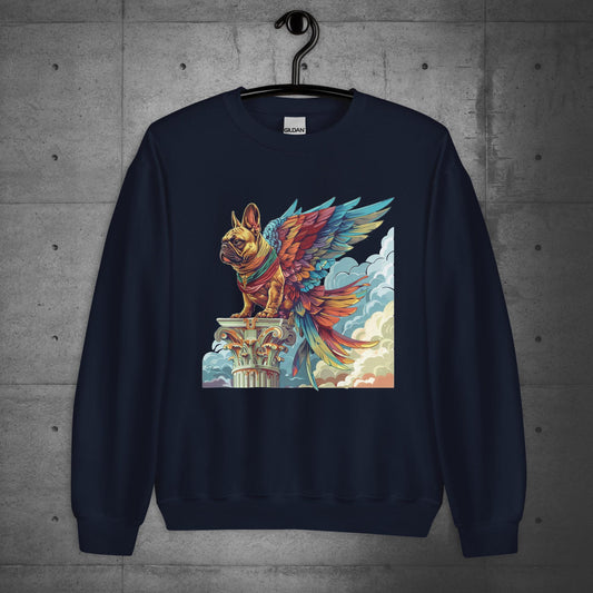 "Guardian's Valor" Frenchie Unisex Sweater - Frenchie Emporium