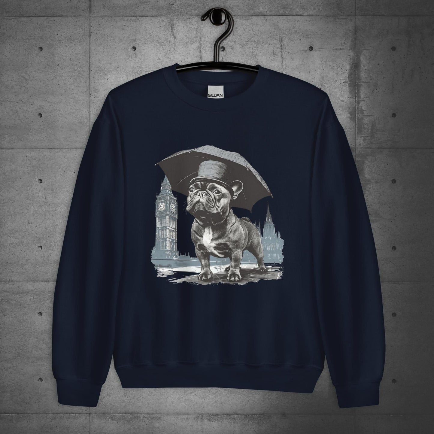 Paw-sitivly British Frenchie - Unisex Sweater/Sweatshirt - Frenchie Emporium