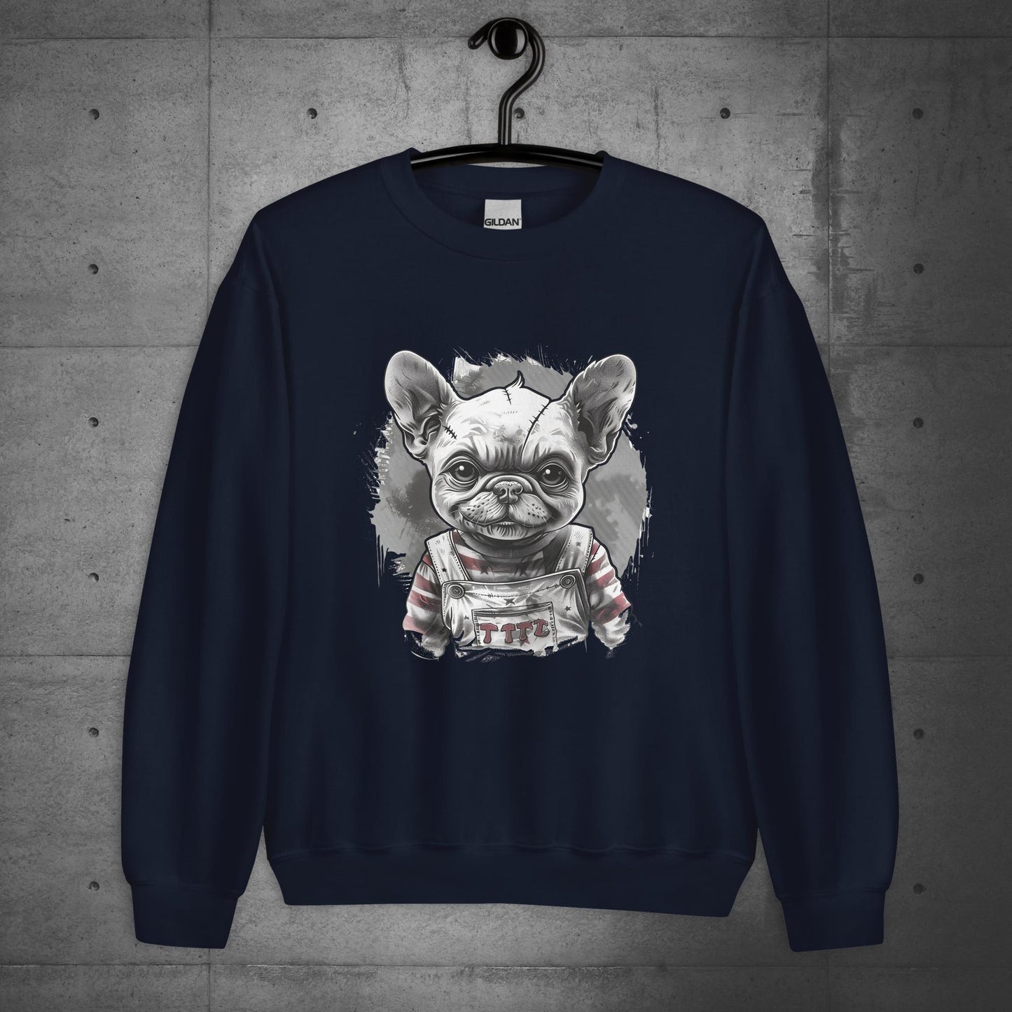 Frenchie Chucky Halloween Unisex Sweater/Sweatshirt - Frenchie Emporium