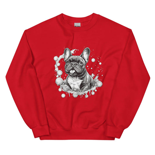 "Bubbles French Bulldog" - Unisex Sweater - Frenchie Emporium