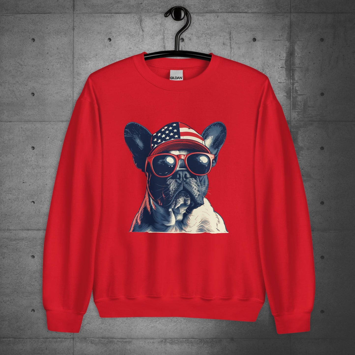 Frenchie Unisex Sweatshirt- Pride of America - Frenchie Emporium