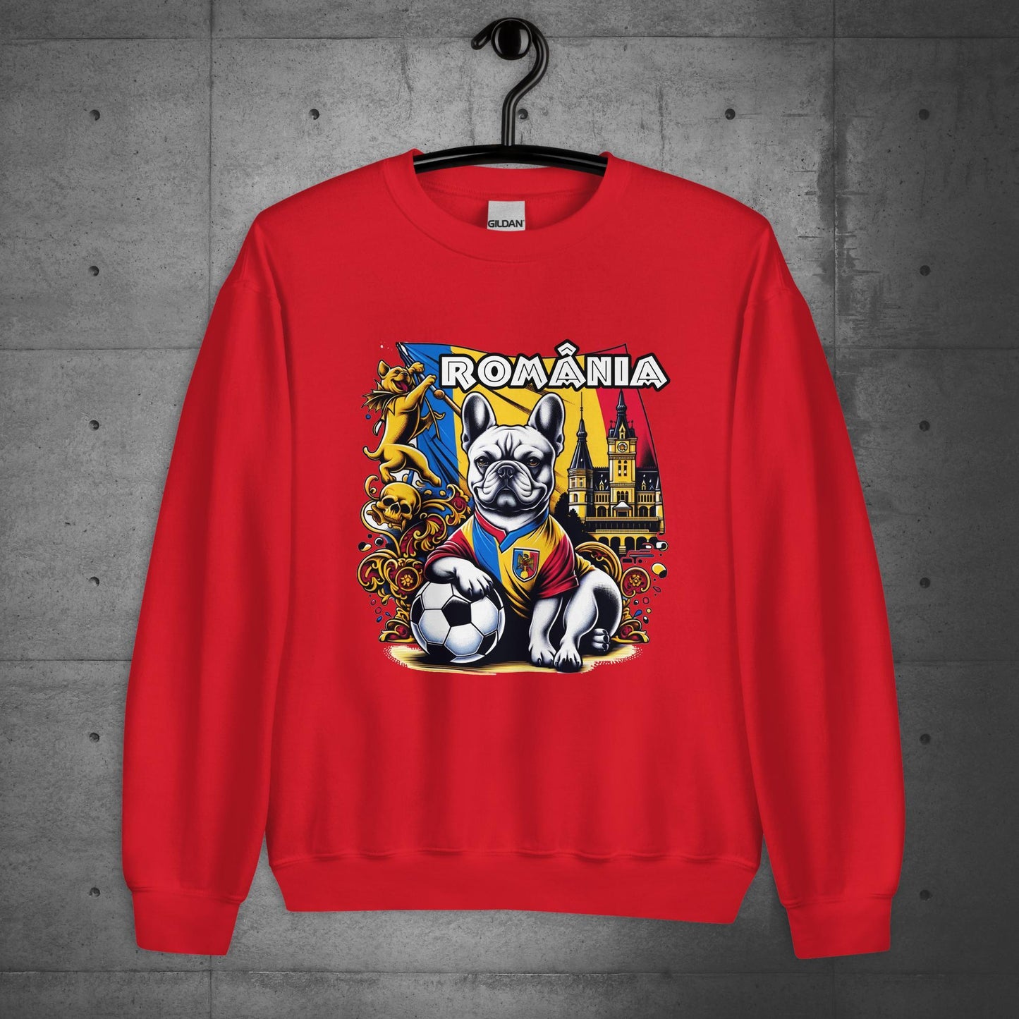 Frenchie Romanian Football Unisex Sweater - Frenchie Emporium