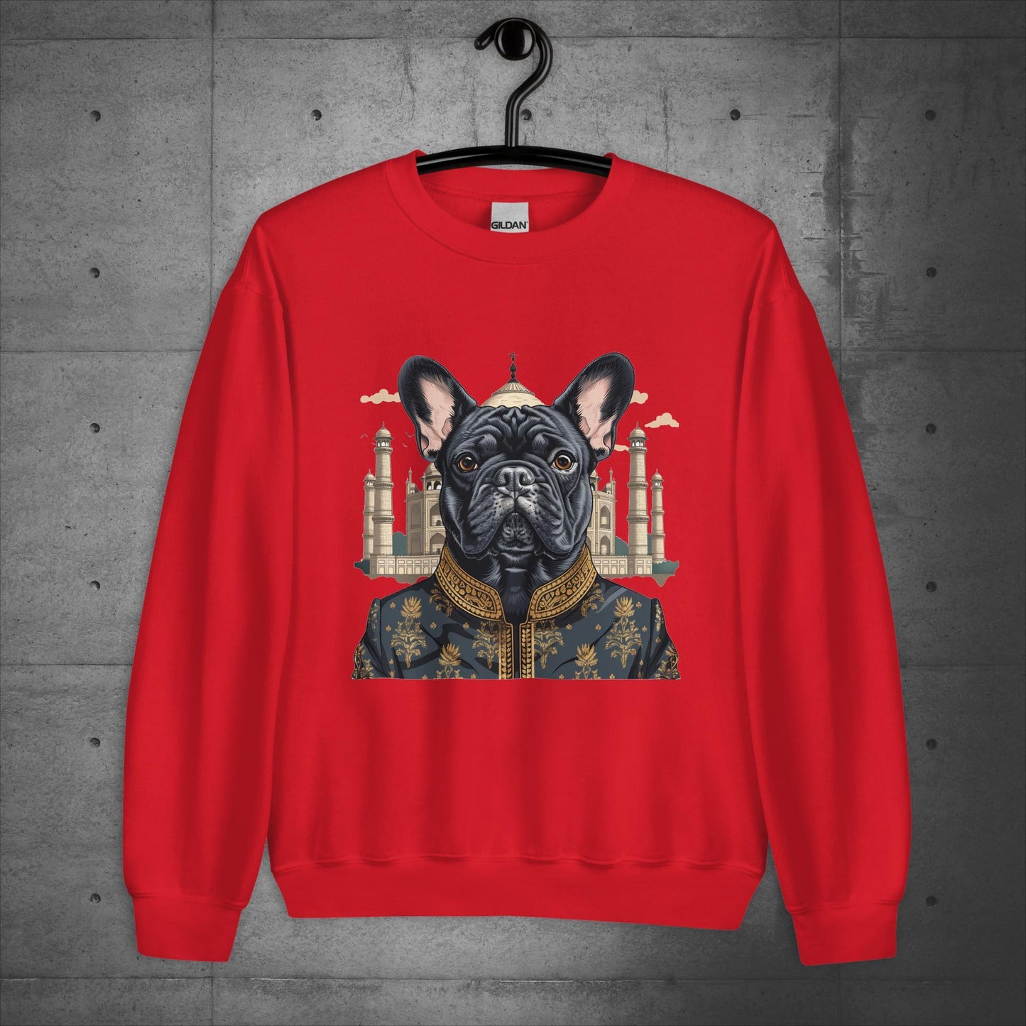 Iconic Taj Mahal Frenchie Unisex Sweater - Frenchie Emporium