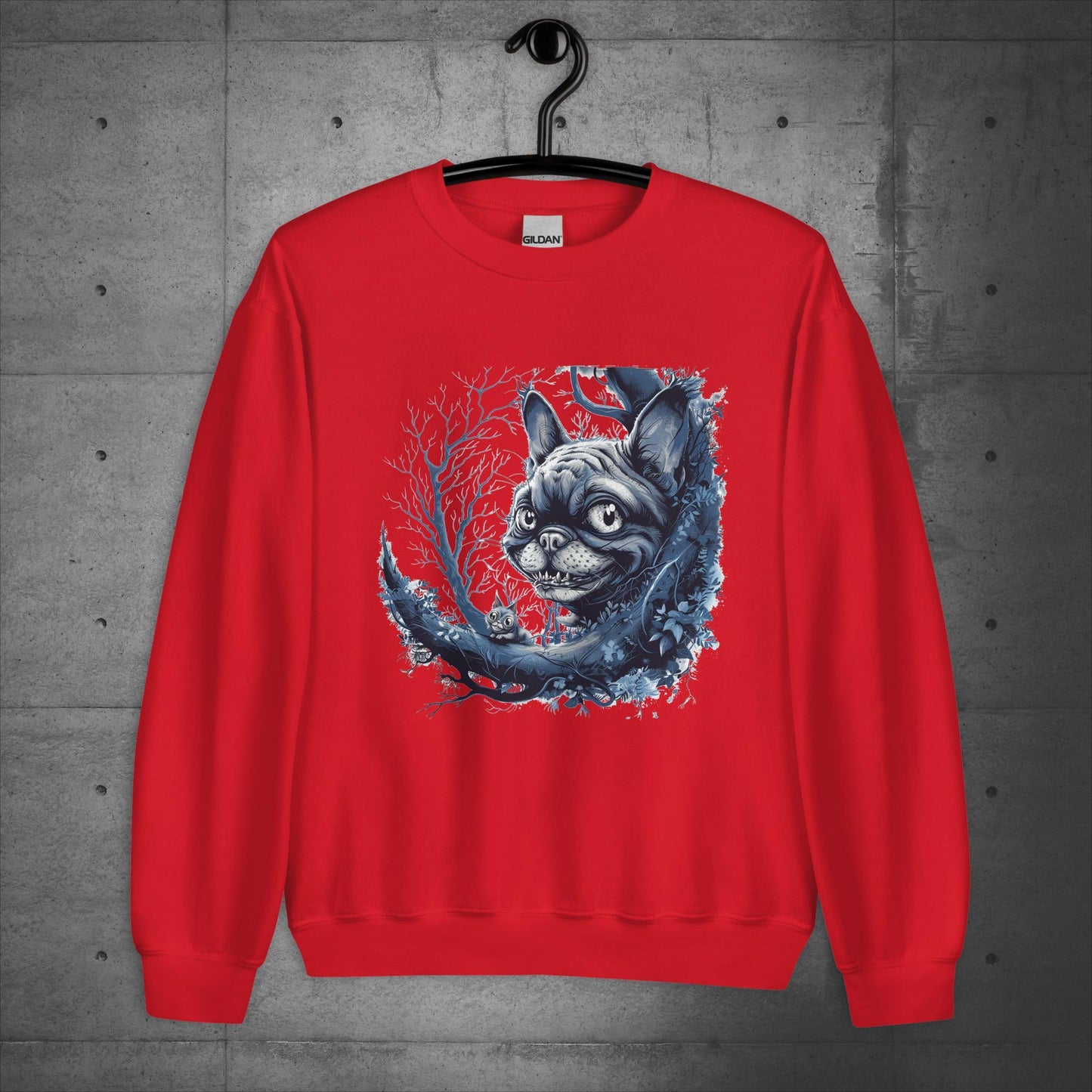 Cheshire Cat Frenchie - Unisex Sweatshirt - Frenchie Emporium
