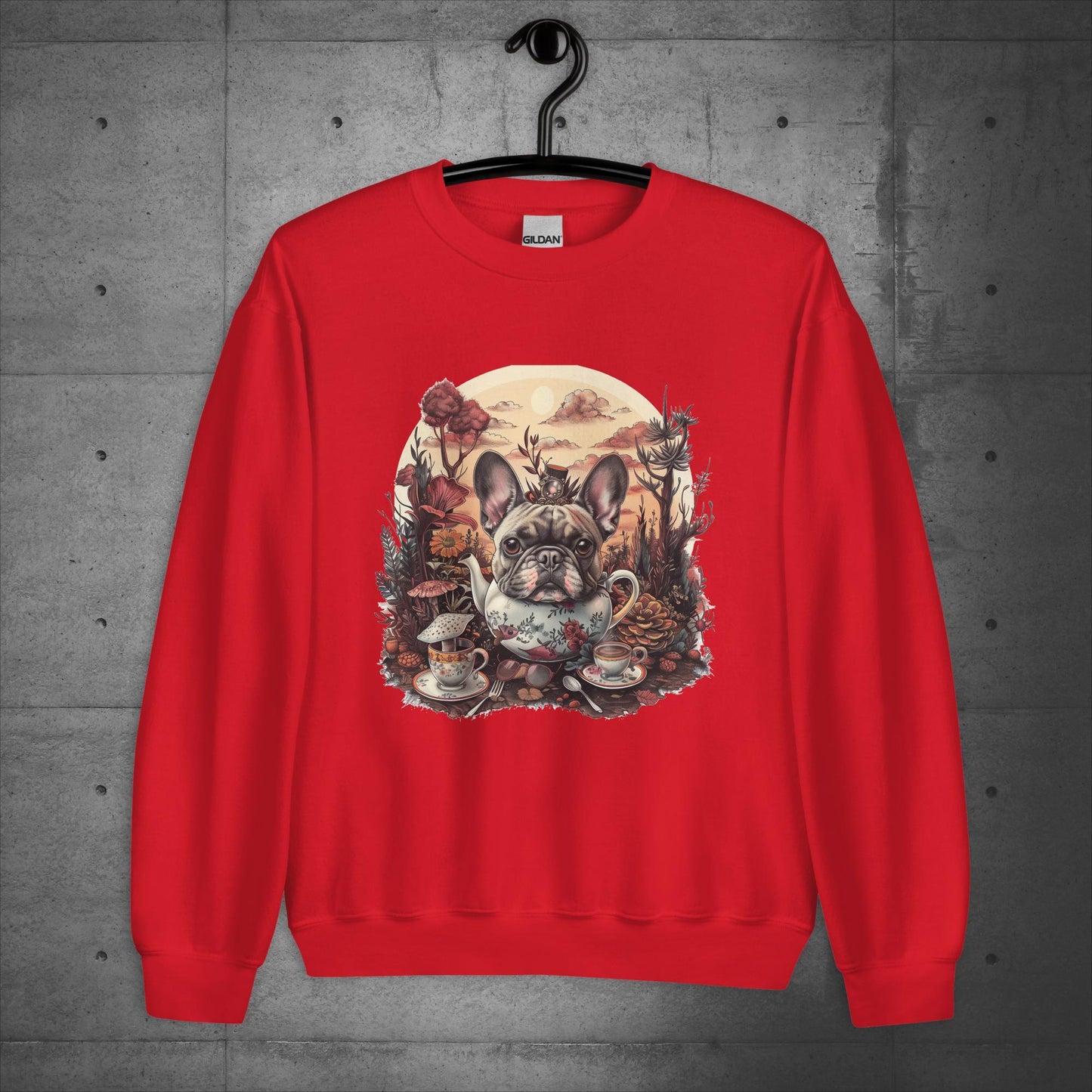Frenchie Tea Party - Unisex Sweatshirt - Frenchie Emporium