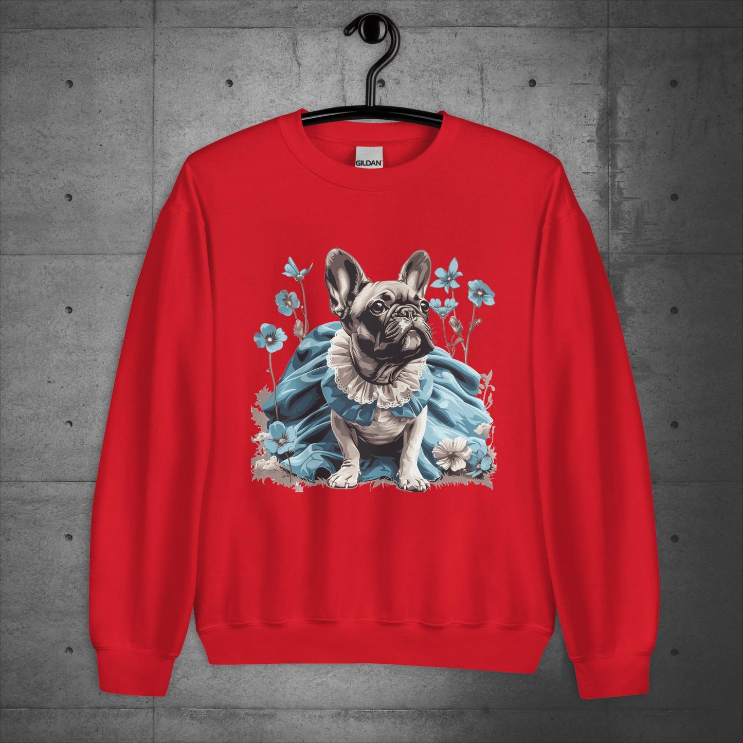 French Bulldog Alice in Wonderland Frenchie - Unisex Sweater/Sweatshirt: - Frenchie Emporium