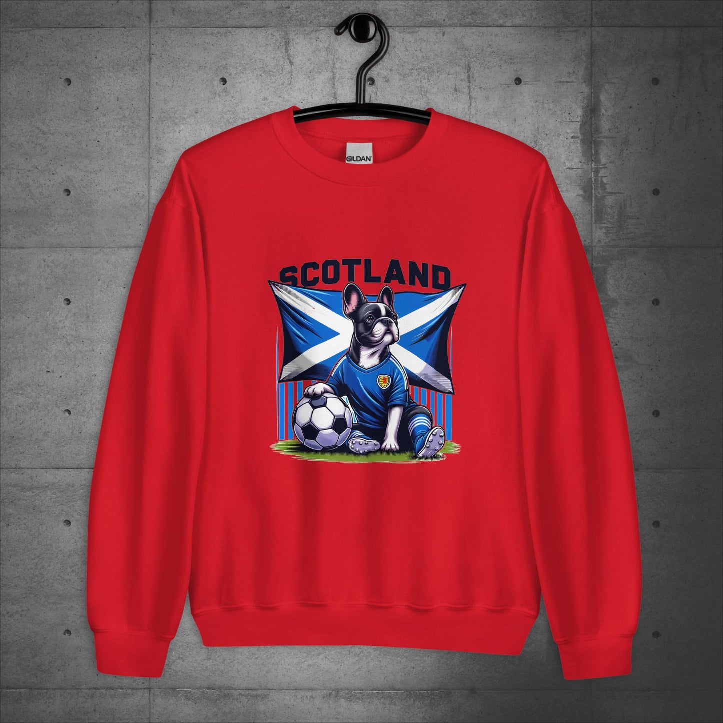 Frenchie Scotland Football Fan - Unisex Sweater / Sweatshirt - Frenchie Emporium