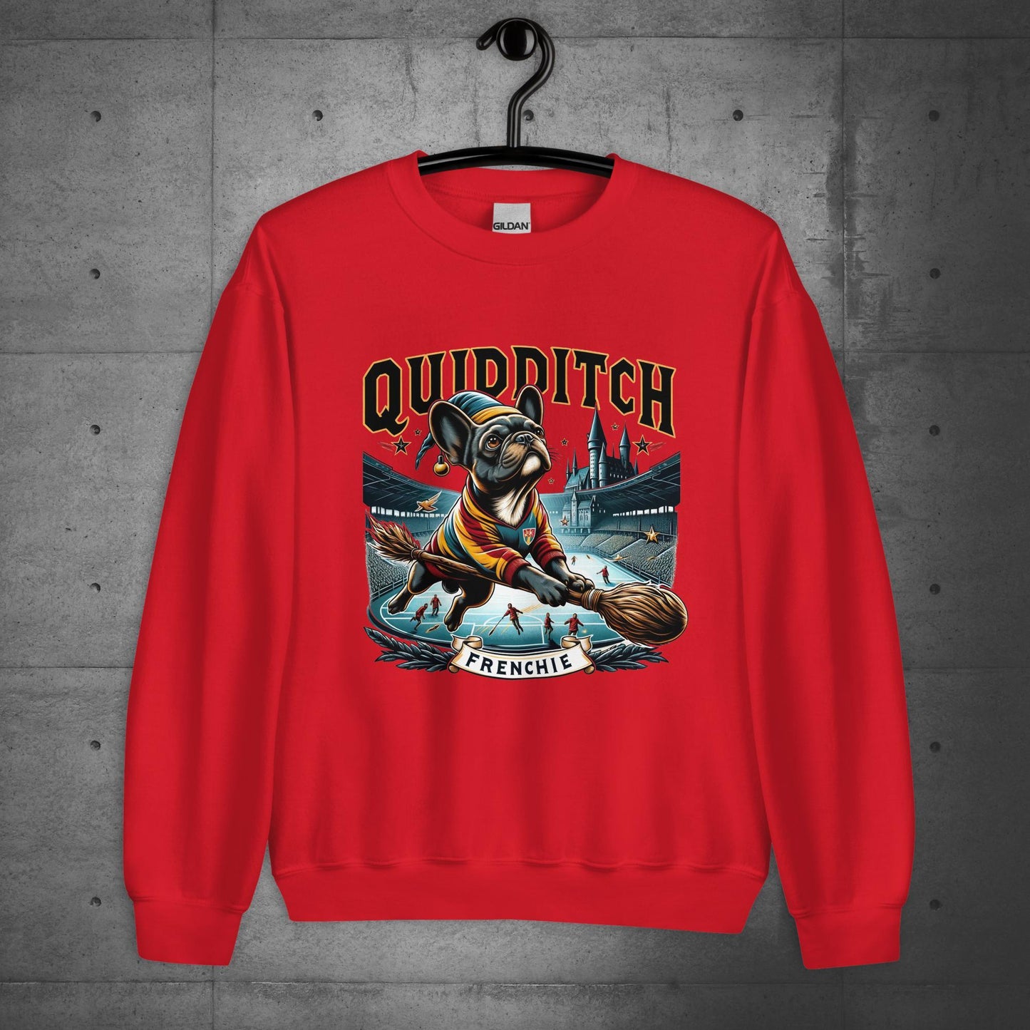 Unisex "Quidditch Frenchie" Sweater/Sweatshirt - Frenchie Emporium