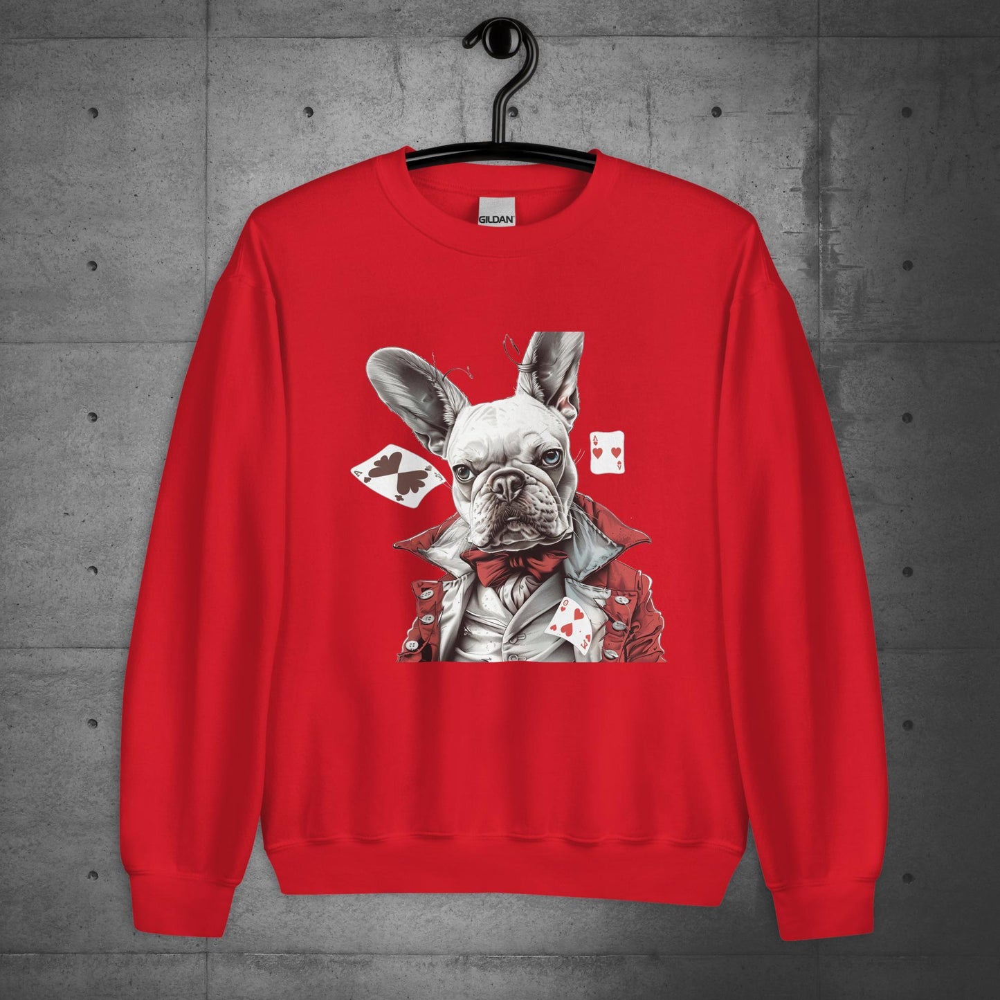 "Player of the cards" French Bulldog - Unisex Sweatshirt - Frenchie Emporium