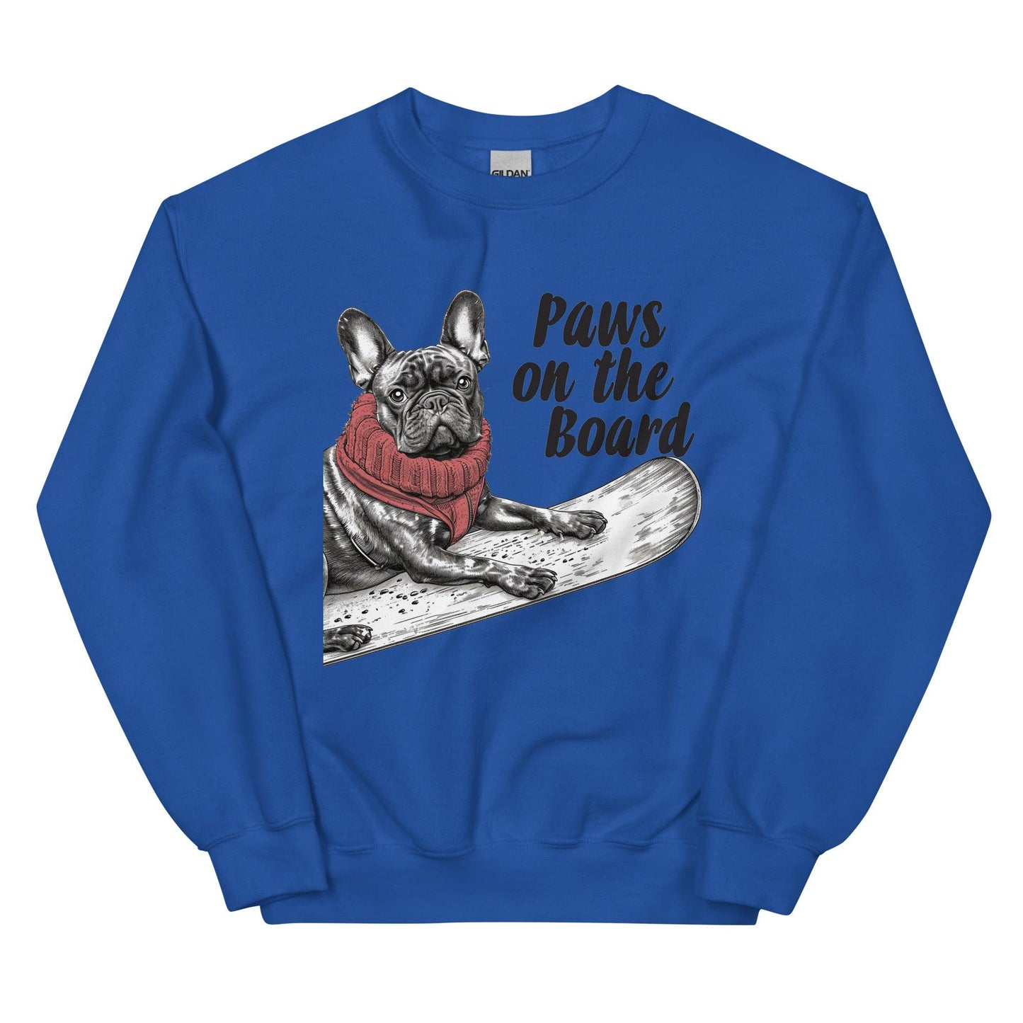 Paws on the Board Frenchie Unisex Sweatshirt - Frenchie Emporium