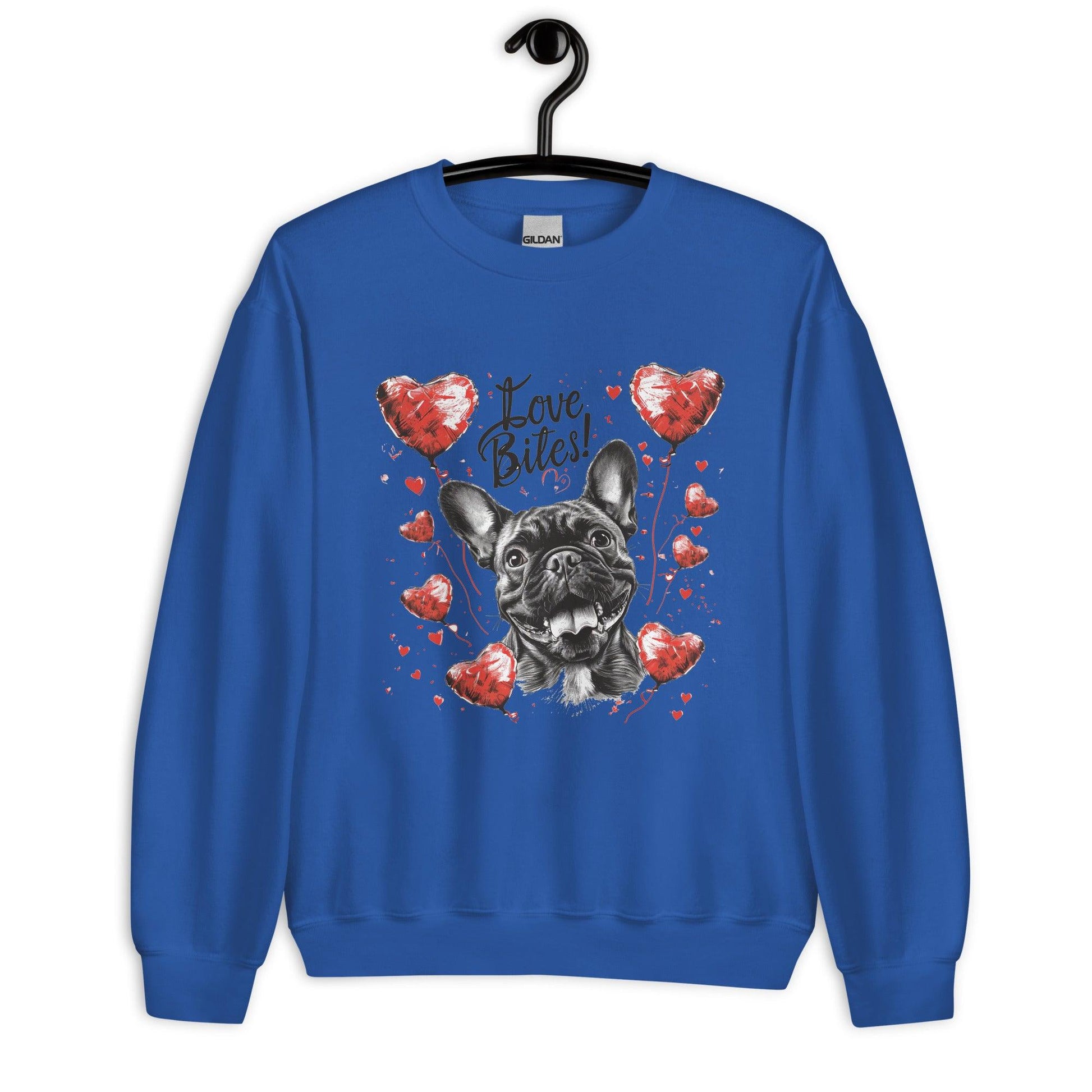 "Love Bites!" - Unisex Sweatshirt - Frenchie Emporium