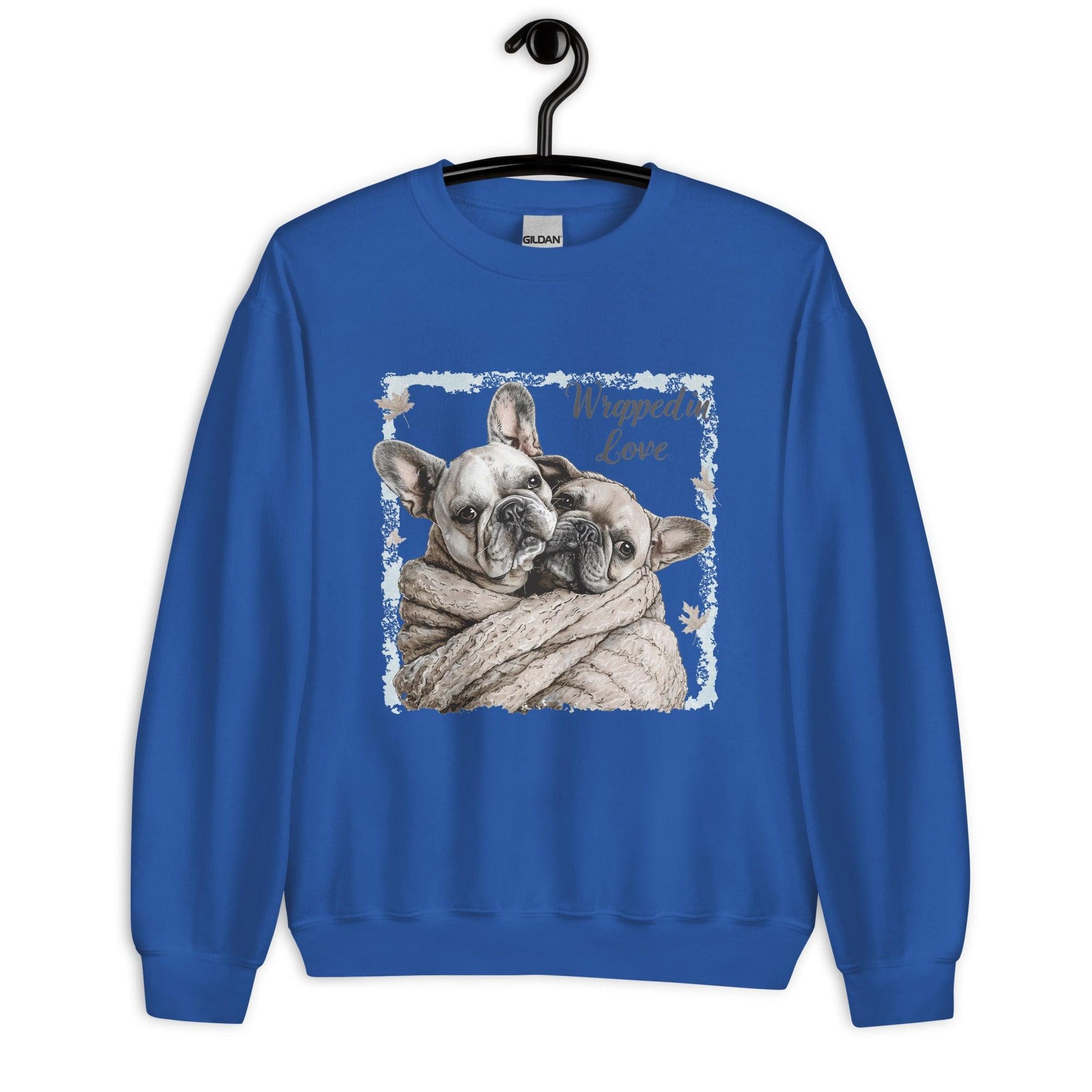 "Wrapped in Love" - Unisex Sweatshirt - Frenchie Emporium