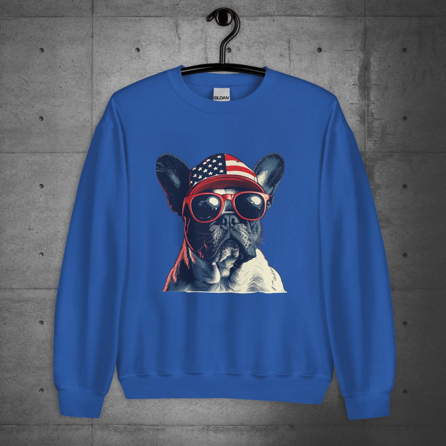 Frenchie Unisex Sweatshirt- Pride of America - Frenchie Emporium