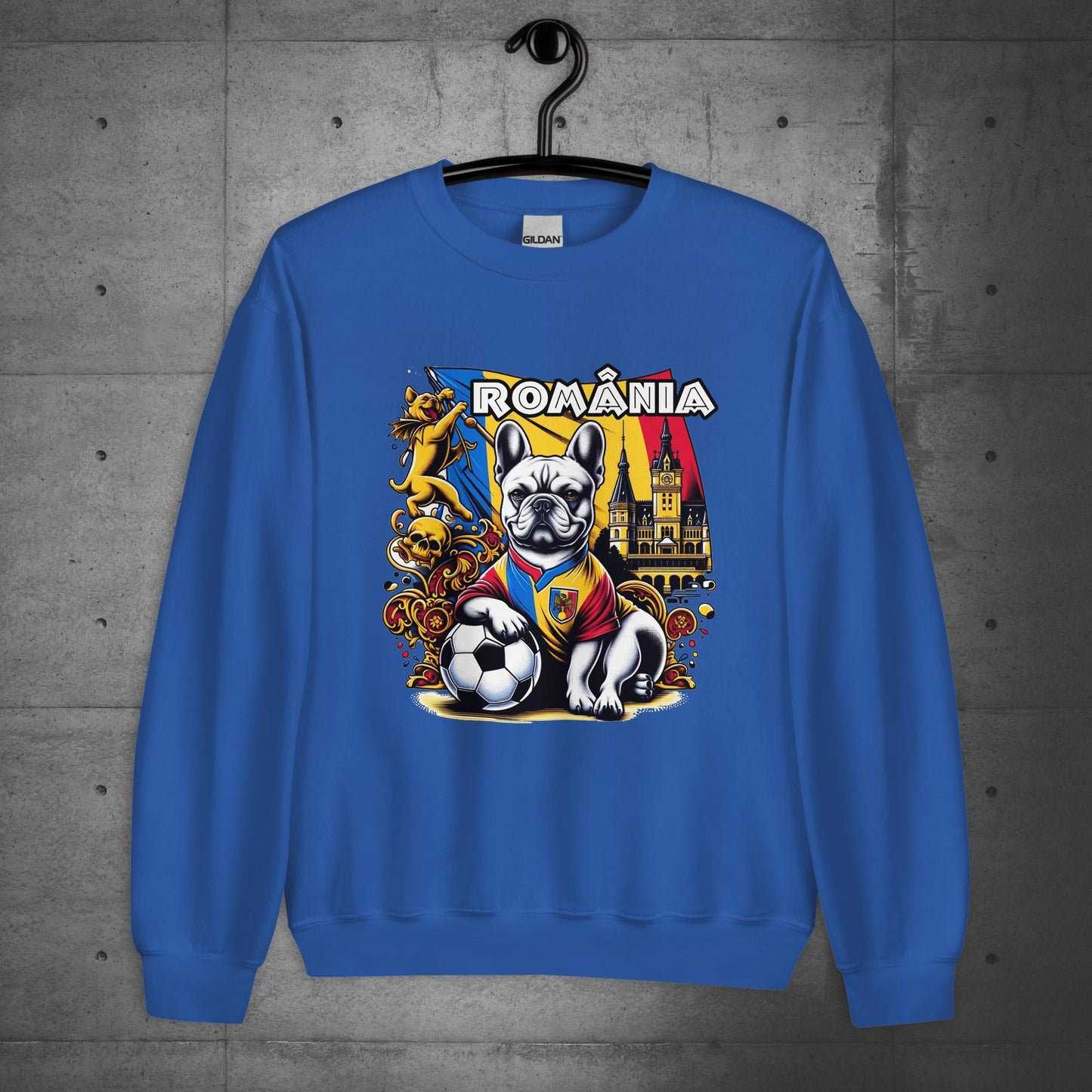 Frenchie Romanian Football Unisex Sweater - Frenchie Emporium