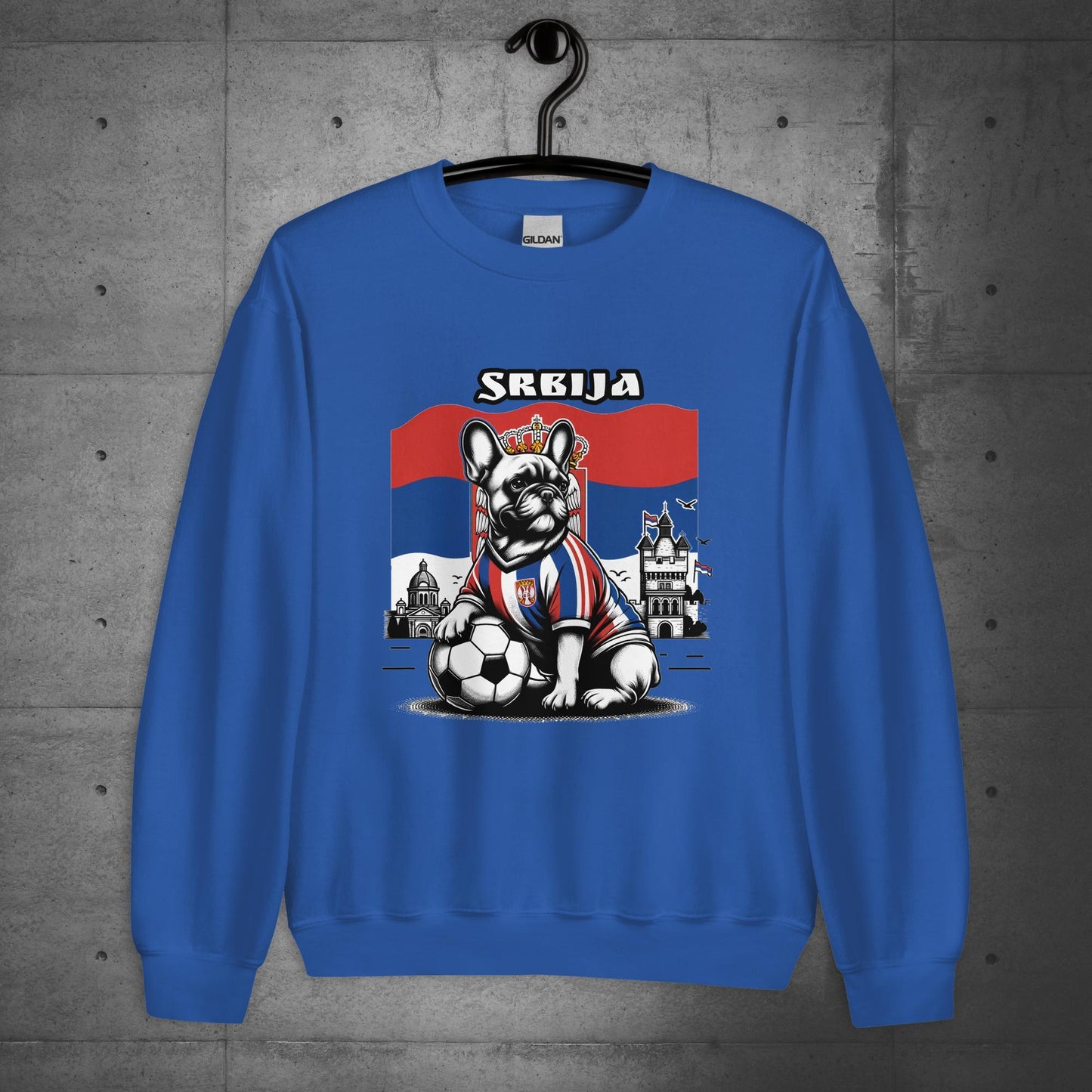 Frenchie Serbia Football Unisex Sweater/Sweatshirt - Frenchie Emporium
