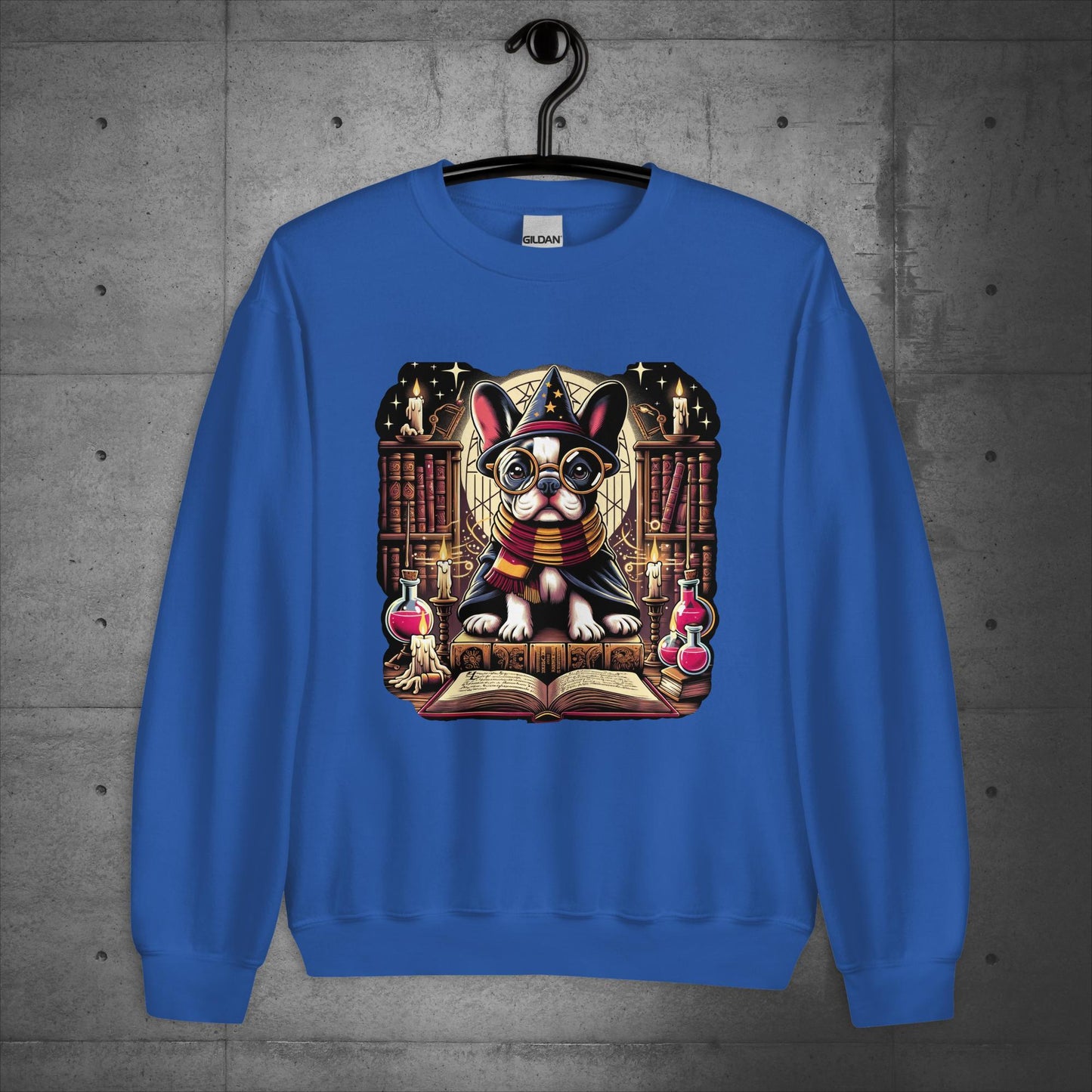 Unisex "Frenchie Wizard's Apprentice" Sweater/Sweatshirt - Frenchie Emporium