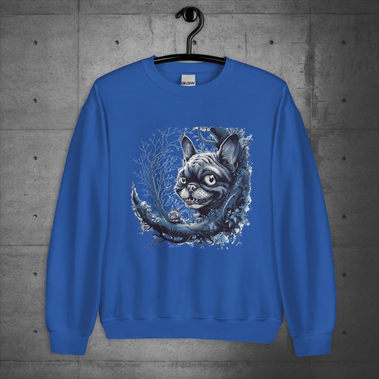 Cheshire Cat Frenchie - Unisex Sweatshirt - Frenchie Emporium
