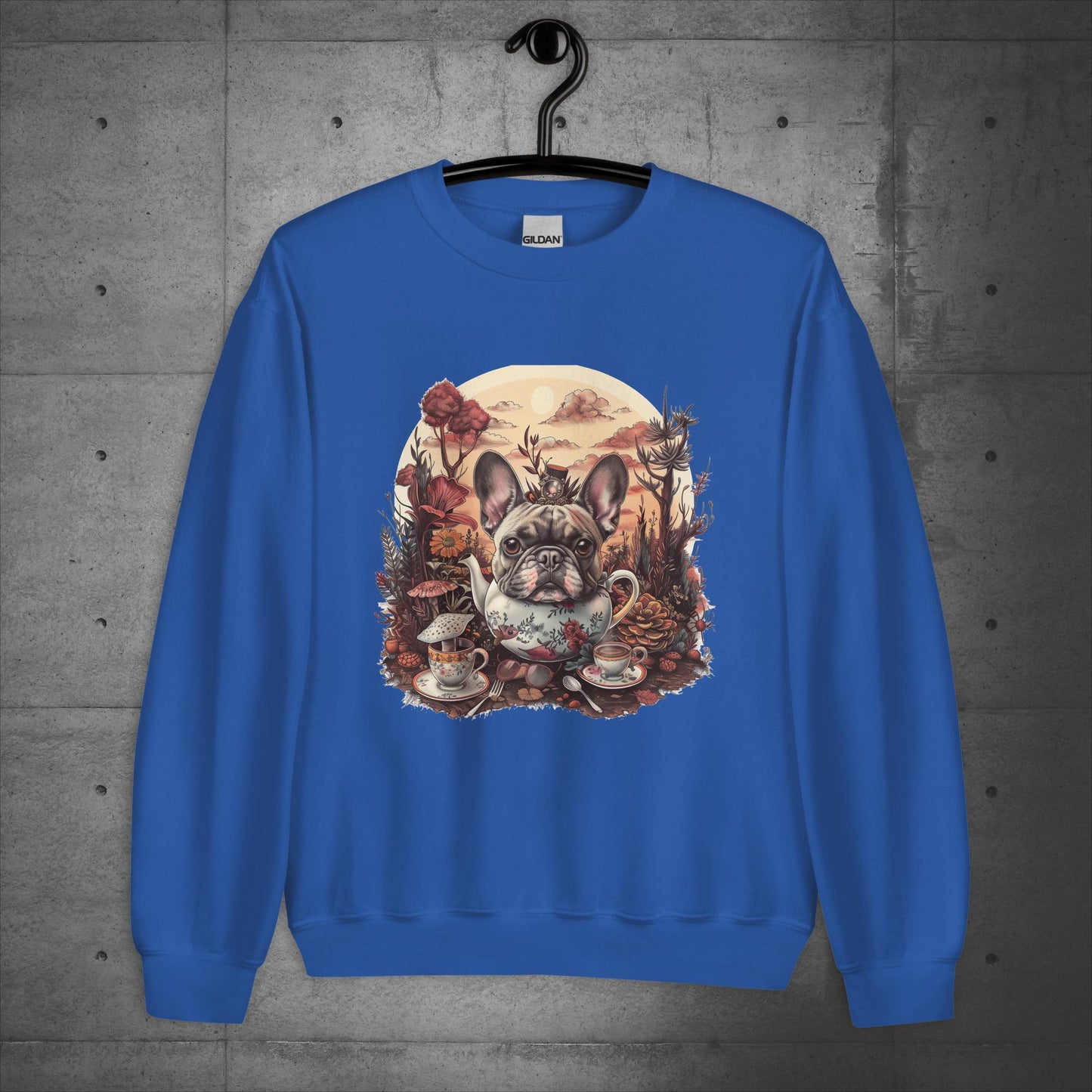 Frenchie Tea Party - Unisex Sweatshirt - Frenchie Emporium