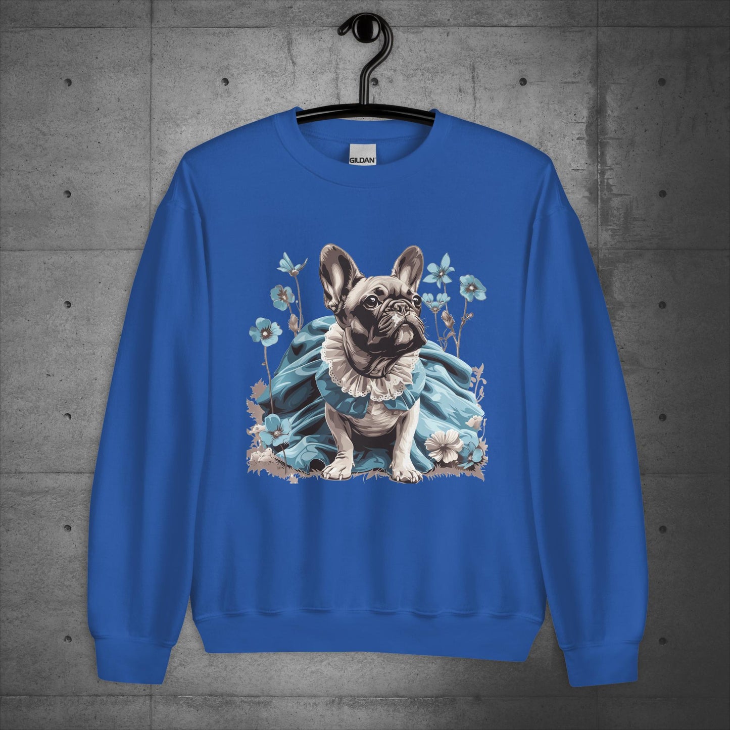 French Bulldog Alice in Wonderland Frenchie - Unisex Sweater/Sweatshirt: - Frenchie Emporium