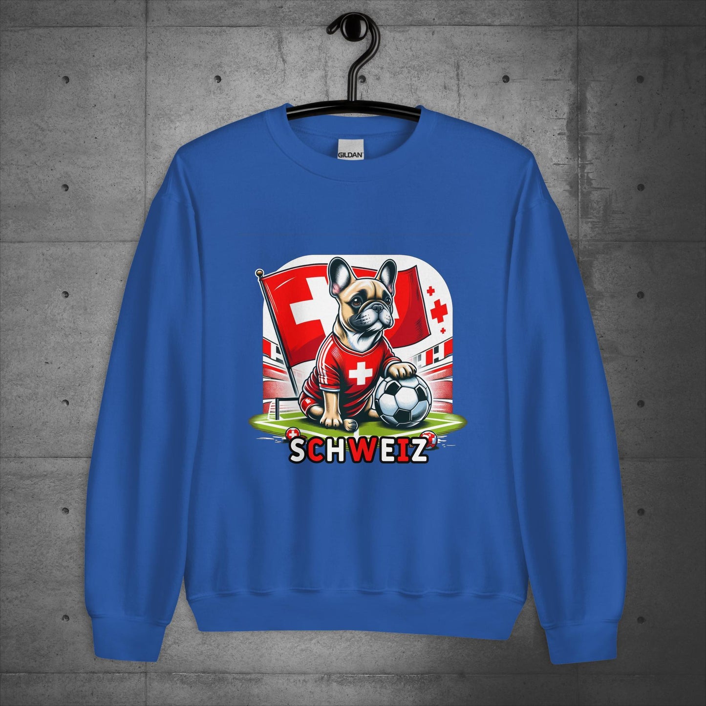 Frenchie Schweiz Football Fan - Unisex Sweater / Sweatshirt - Frenchie Emporium